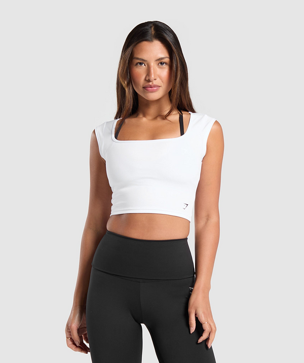 Everyday Cap Sleeve Crop Top