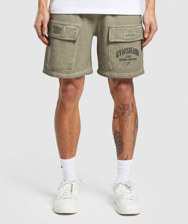 Heavyweight Washed Cargo Shorts