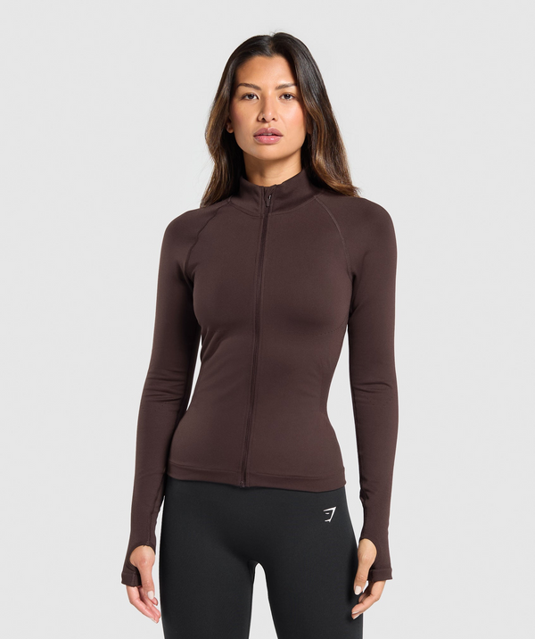 Sweat Seamless Zip Up Jacket