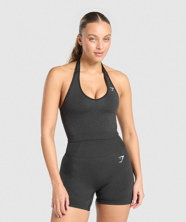 Vital Seamless Halter Neck Tank With Shelf