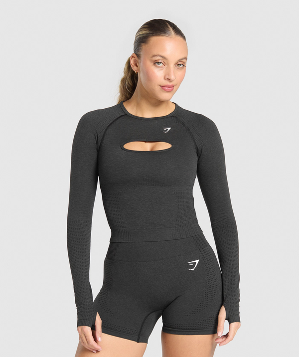 Vital Seamless Long Sleeve Cut Out Top