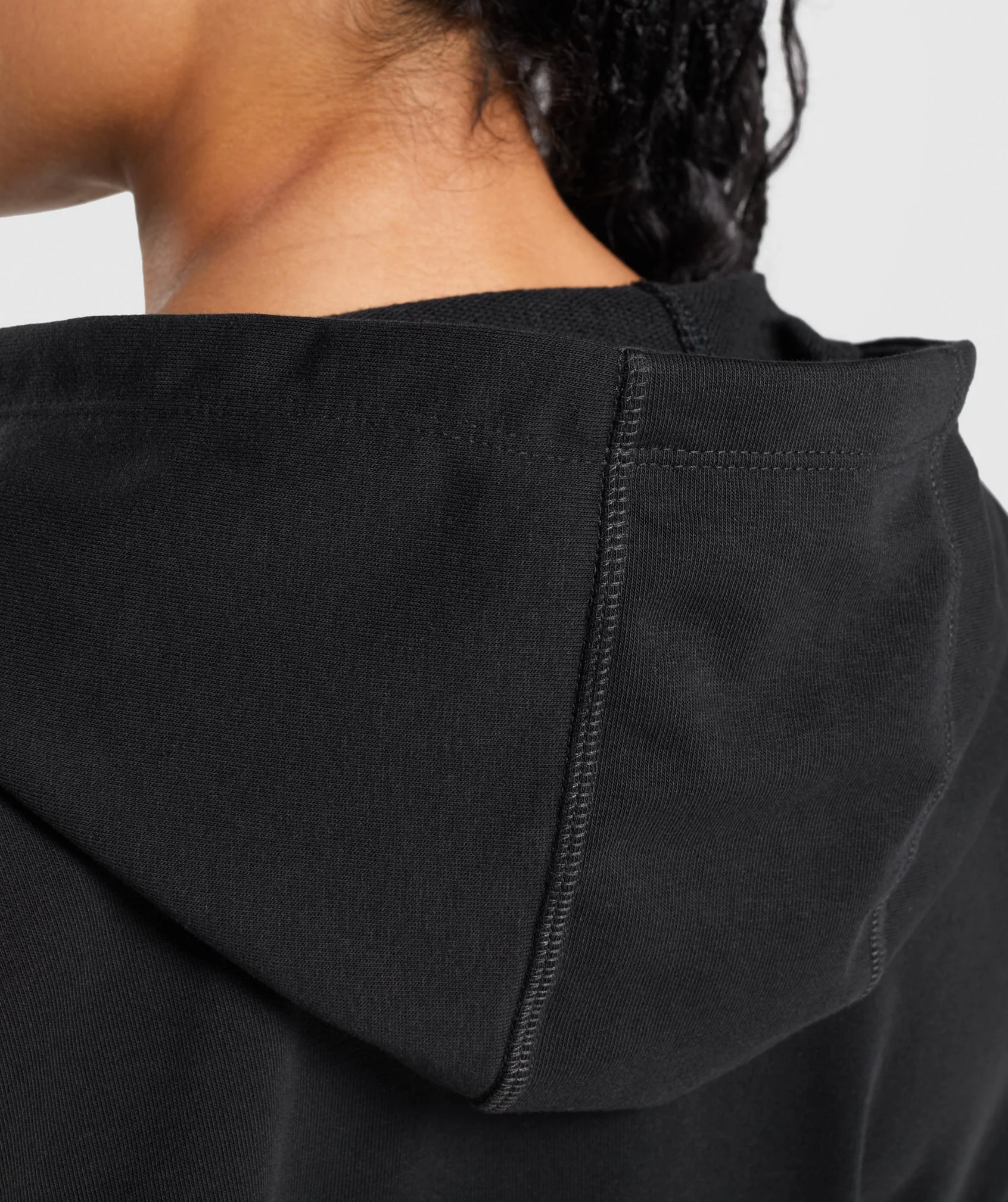 Gymshark GS Power Cropped Zip Hoodie - Black - Image 6