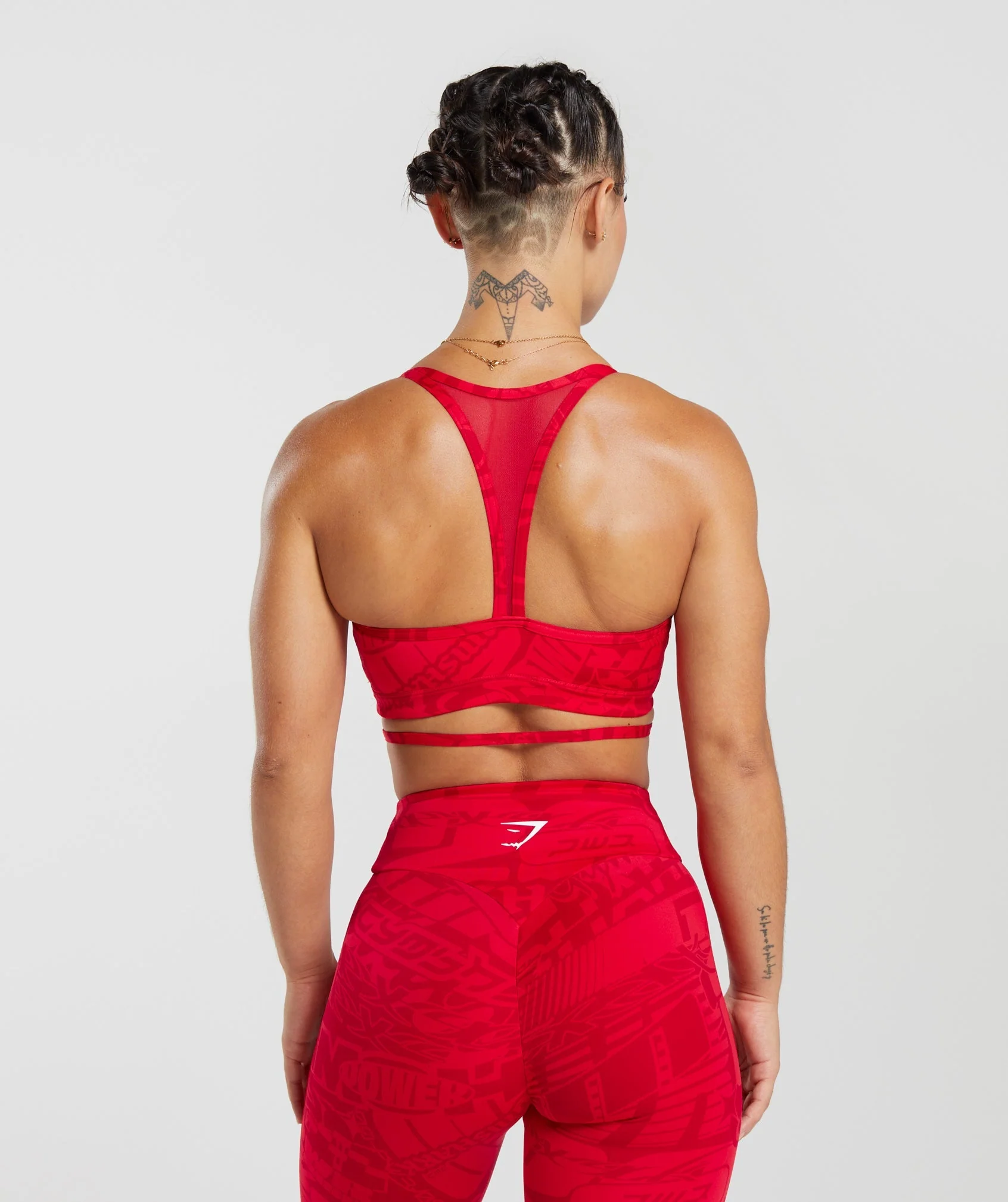 Gymshark GS Power Strappy Sports Bra - Zesty Red - Image 2