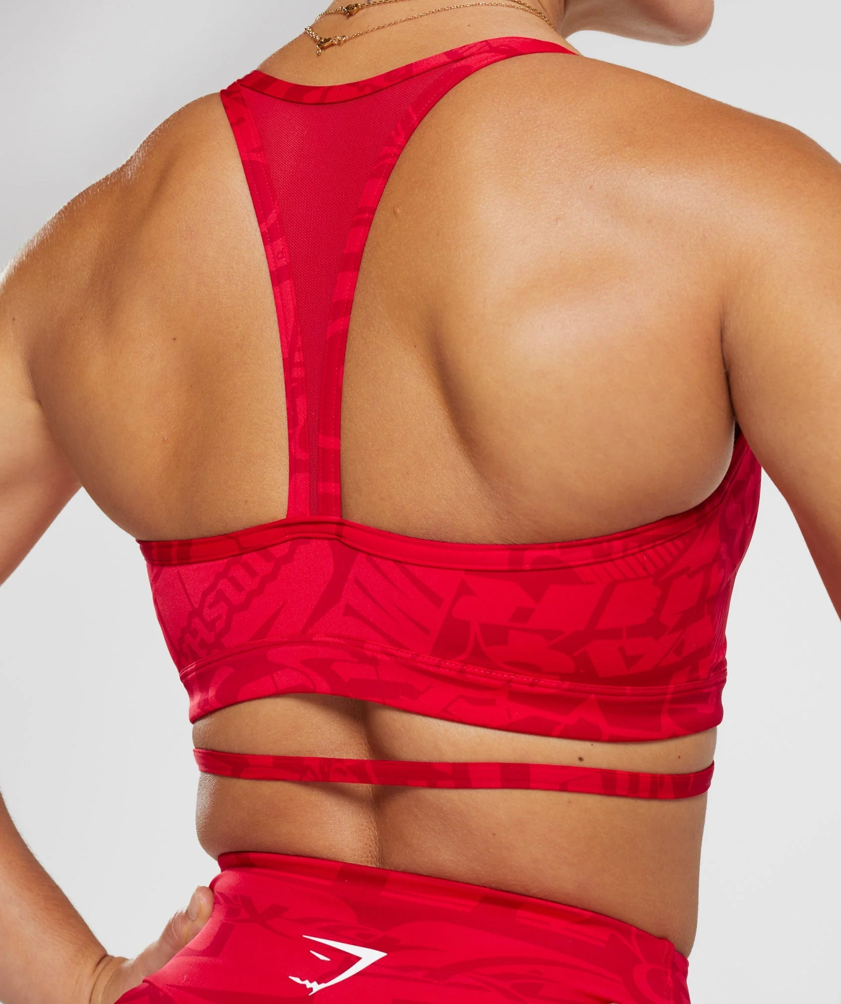 Gymshark GS Power Strappy Sports Bra - Zesty Red - Image 6