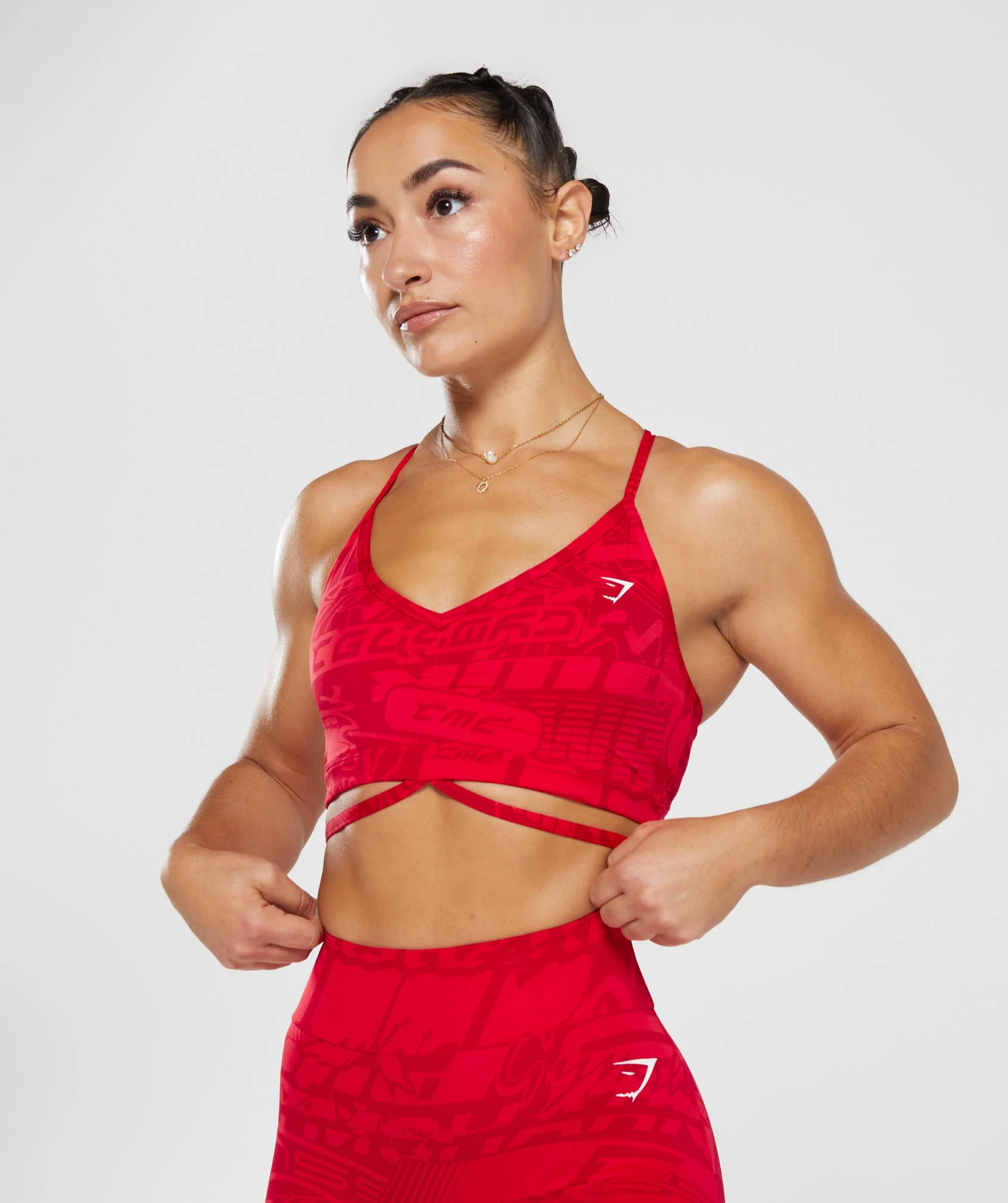 Gymshark GS Power Strappy Sports Bra - Zesty Red - Image 7