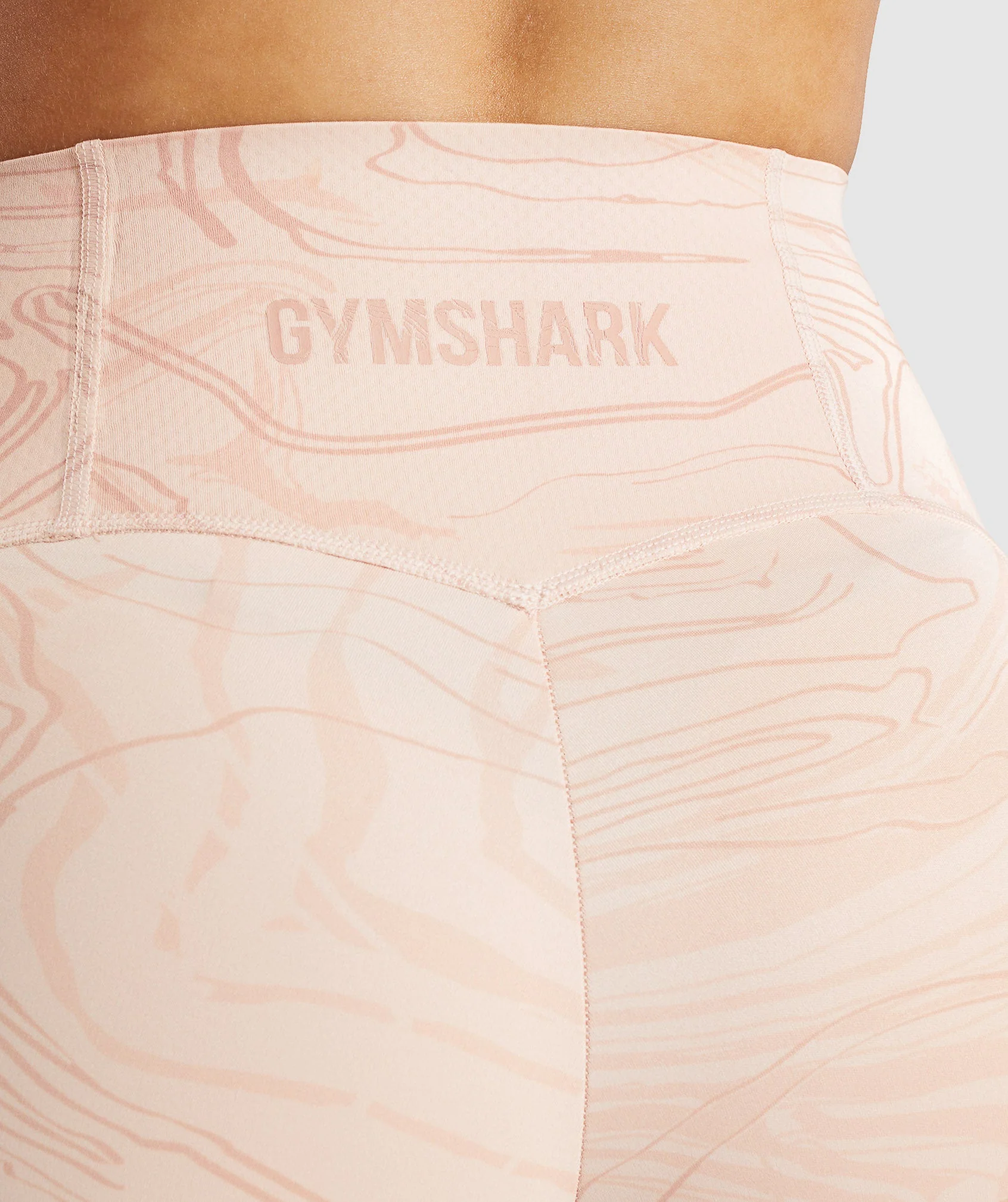 Gymshark GS Power Support Leggings - Light Pink Print - Image 5