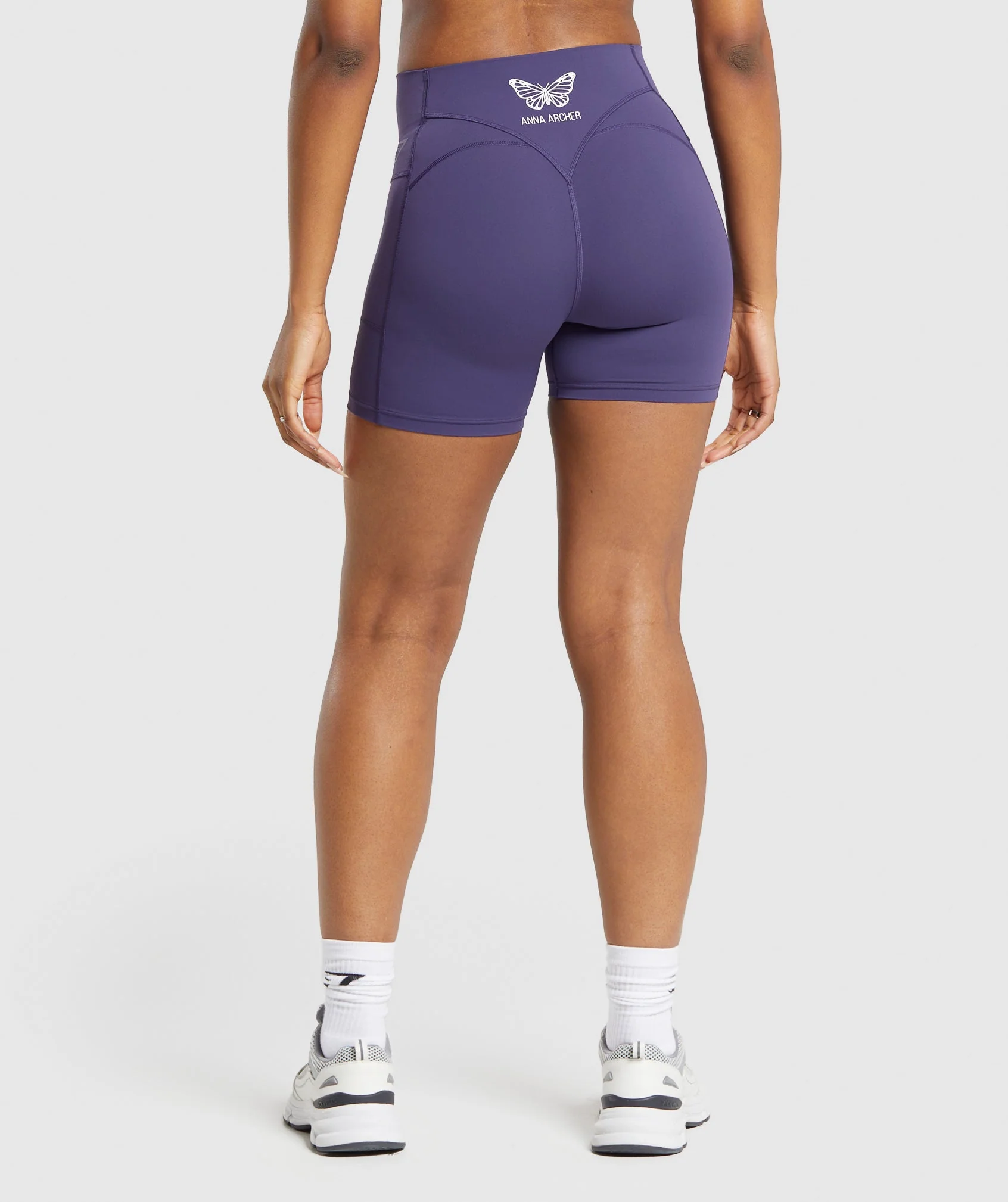 Gymshark x Anna Shorts - Galaxy Purple - Image 2