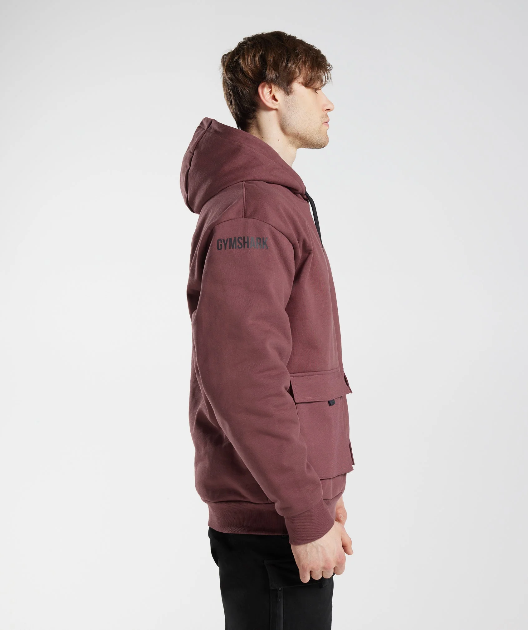 GS x David Laid Hoodie - Magenta Brown - Image 3