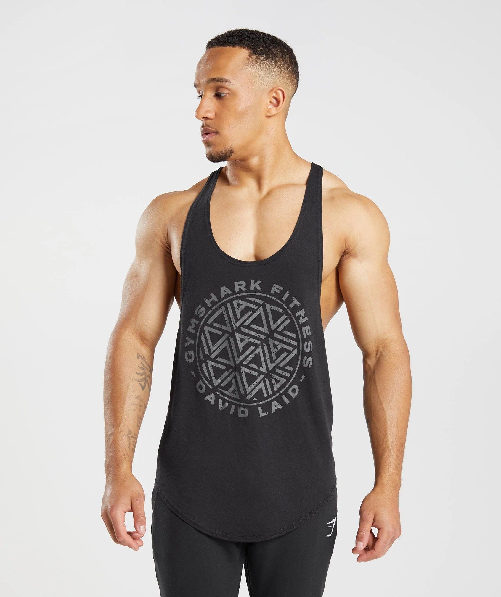 Gymshark x David Laid Stringer - Black - Image 2