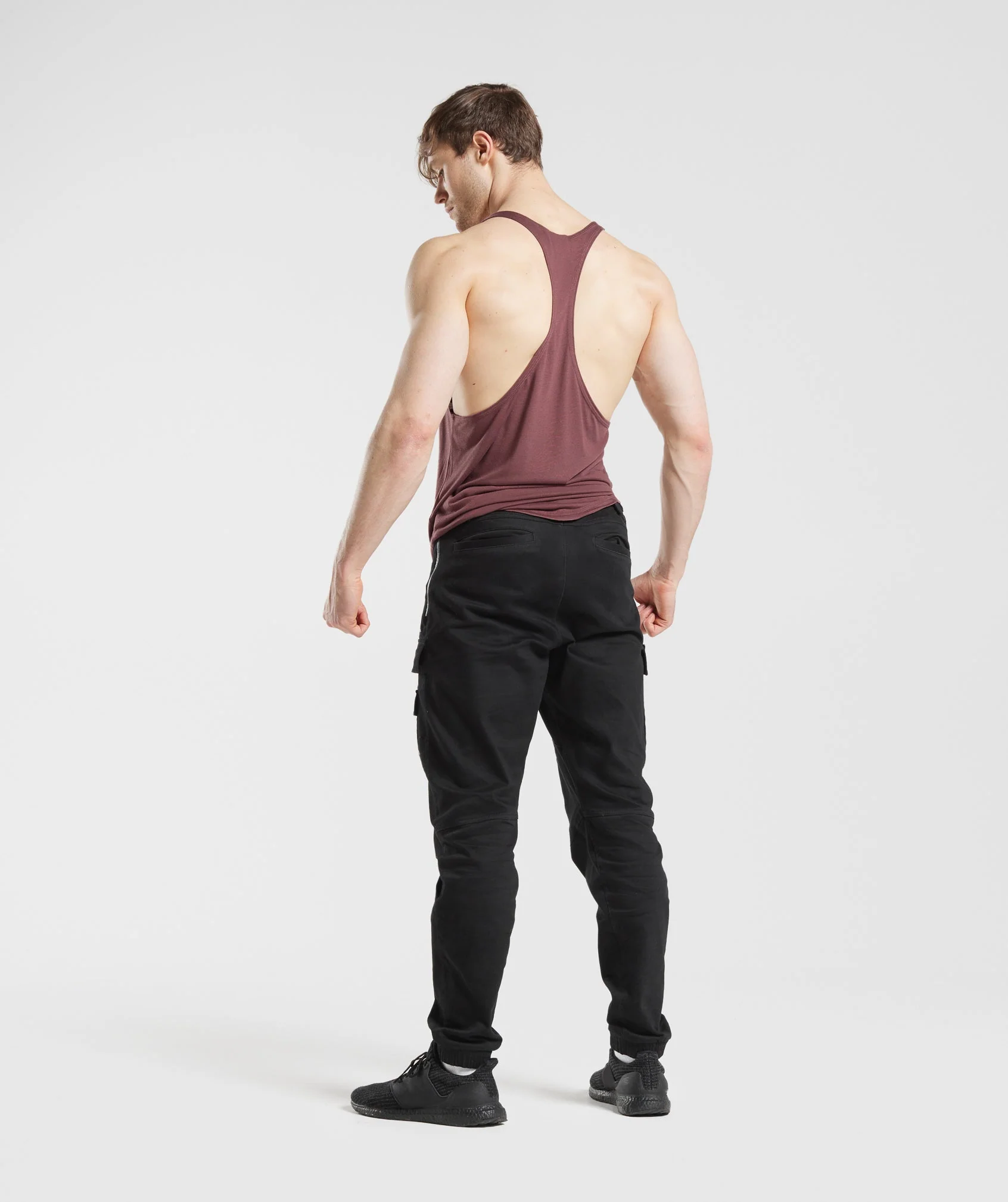Gymshark x David Laid Stringer - Magenta Brown - Image 2