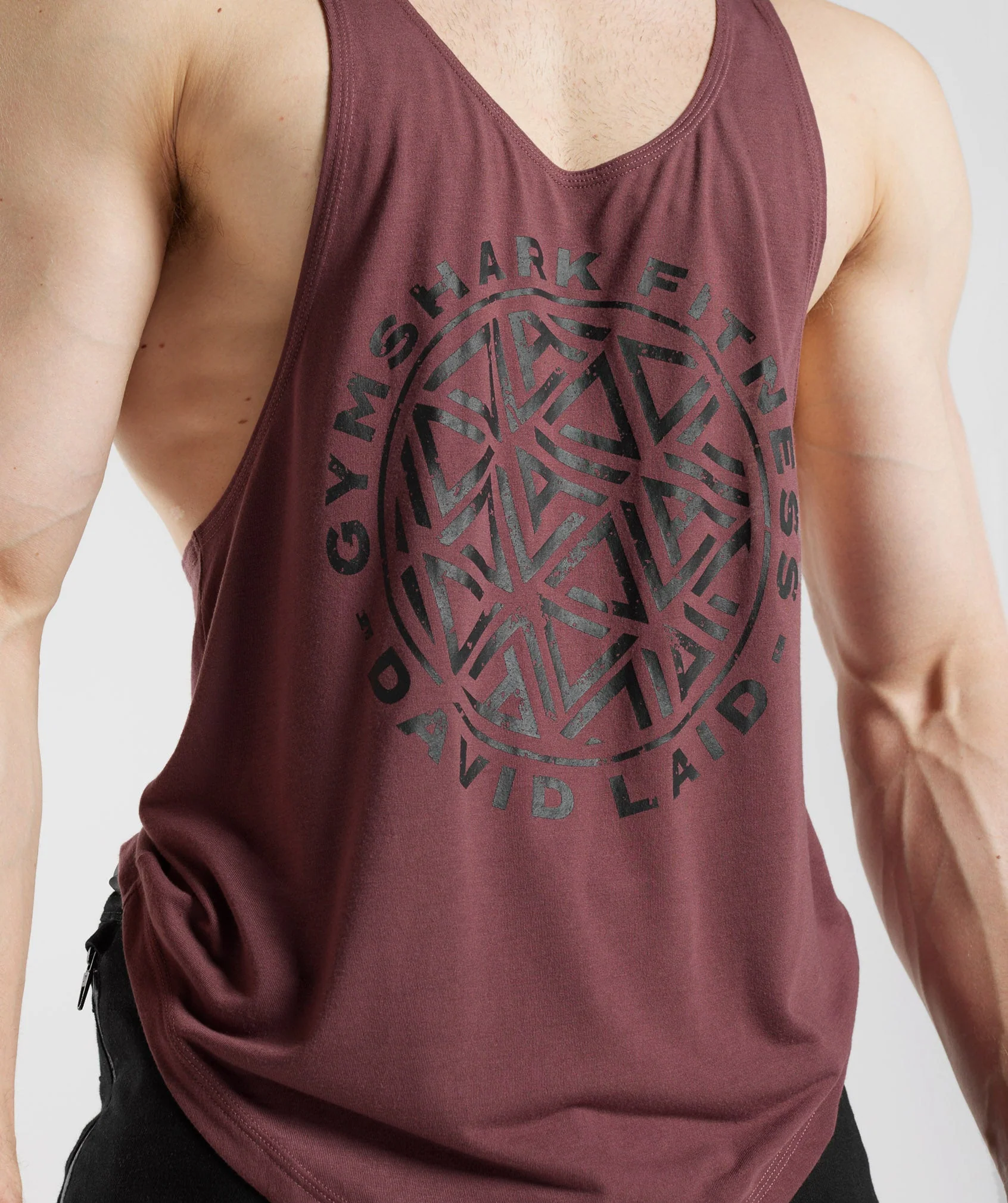 Gymshark x David Laid Stringer - Magenta Brown - Image 5