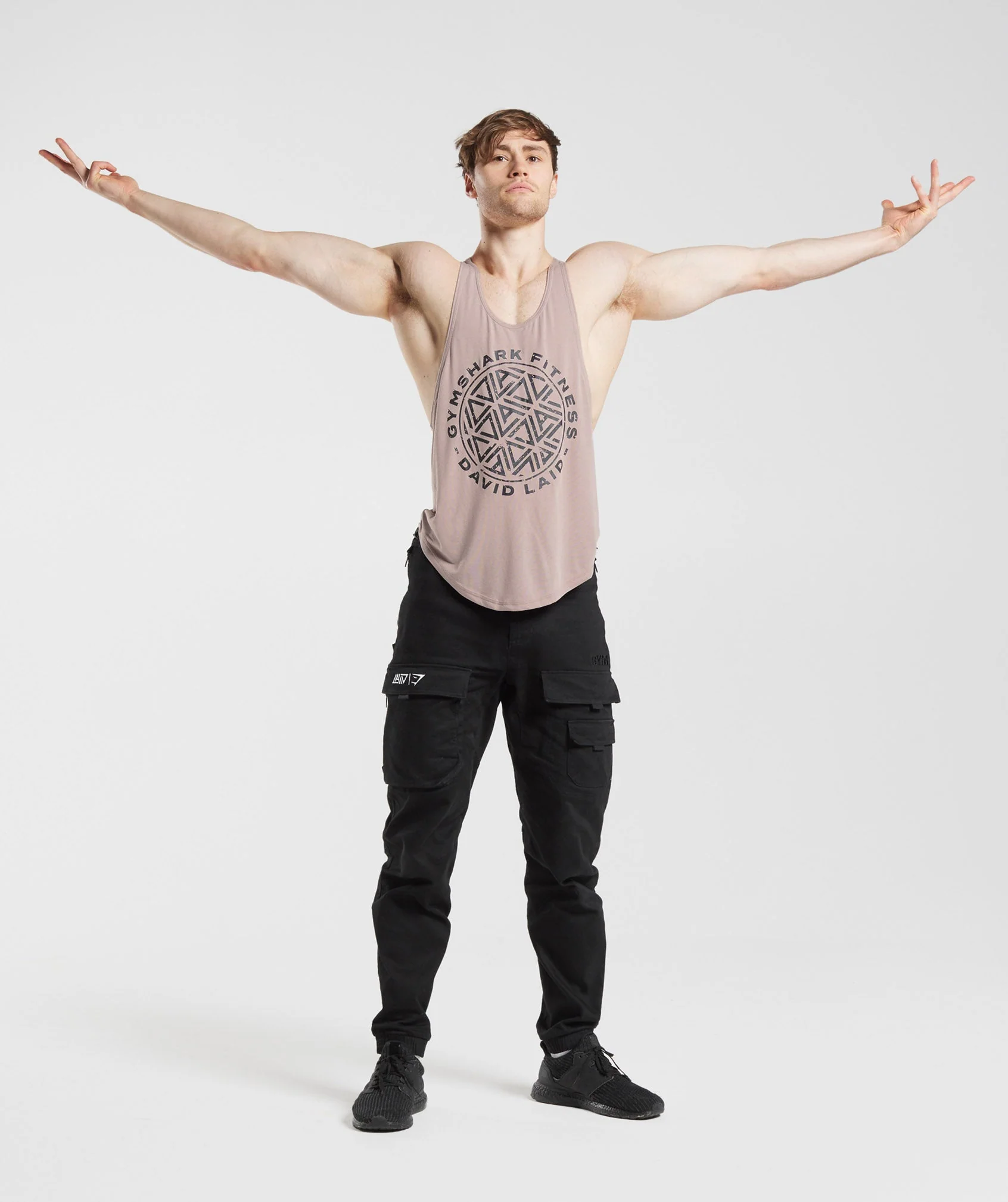 Gymshark x David Laid Stringer - Modern Blush Pink - Image 7