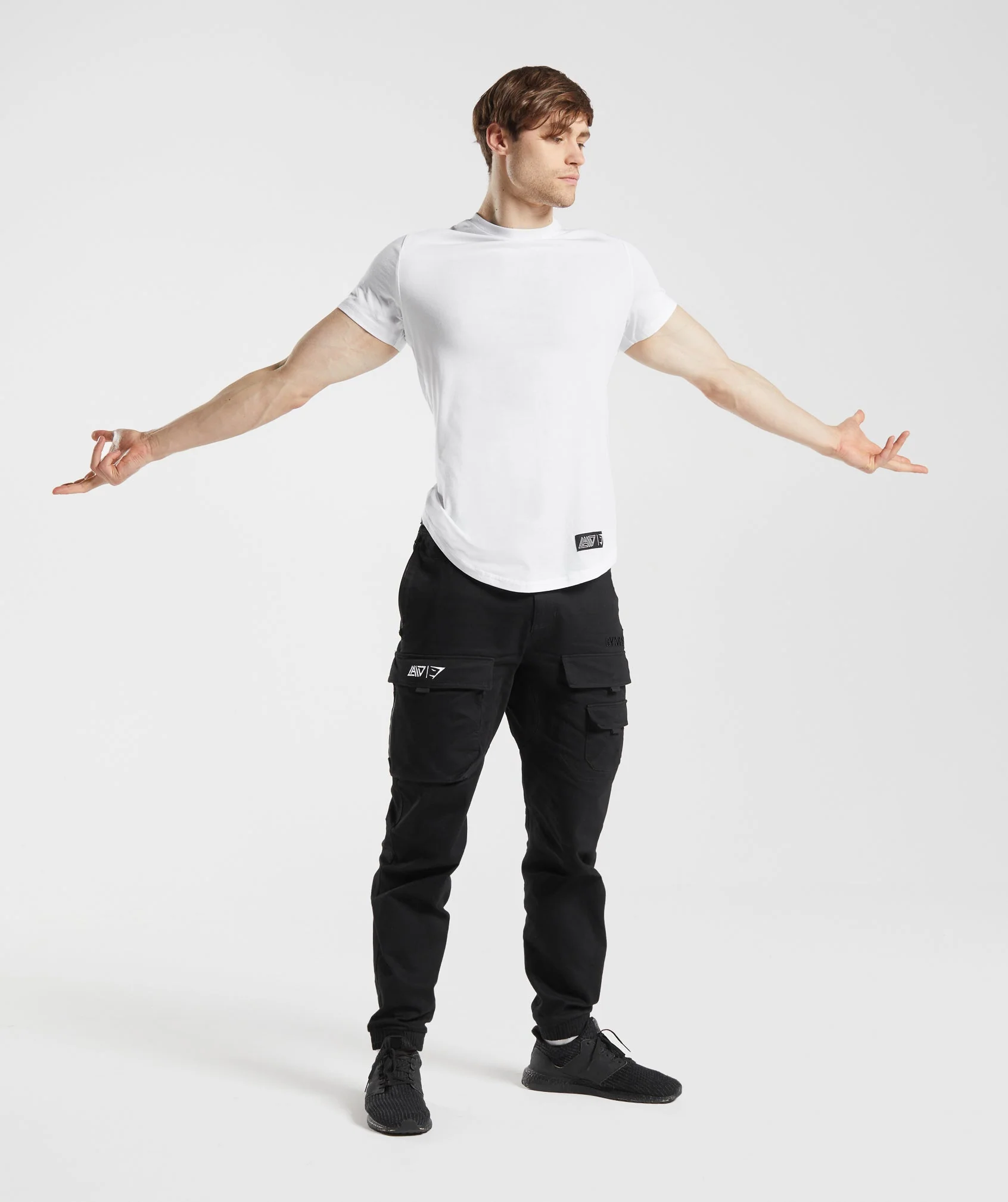 Gymshark x David Laid T-Shirt - White - Image 4