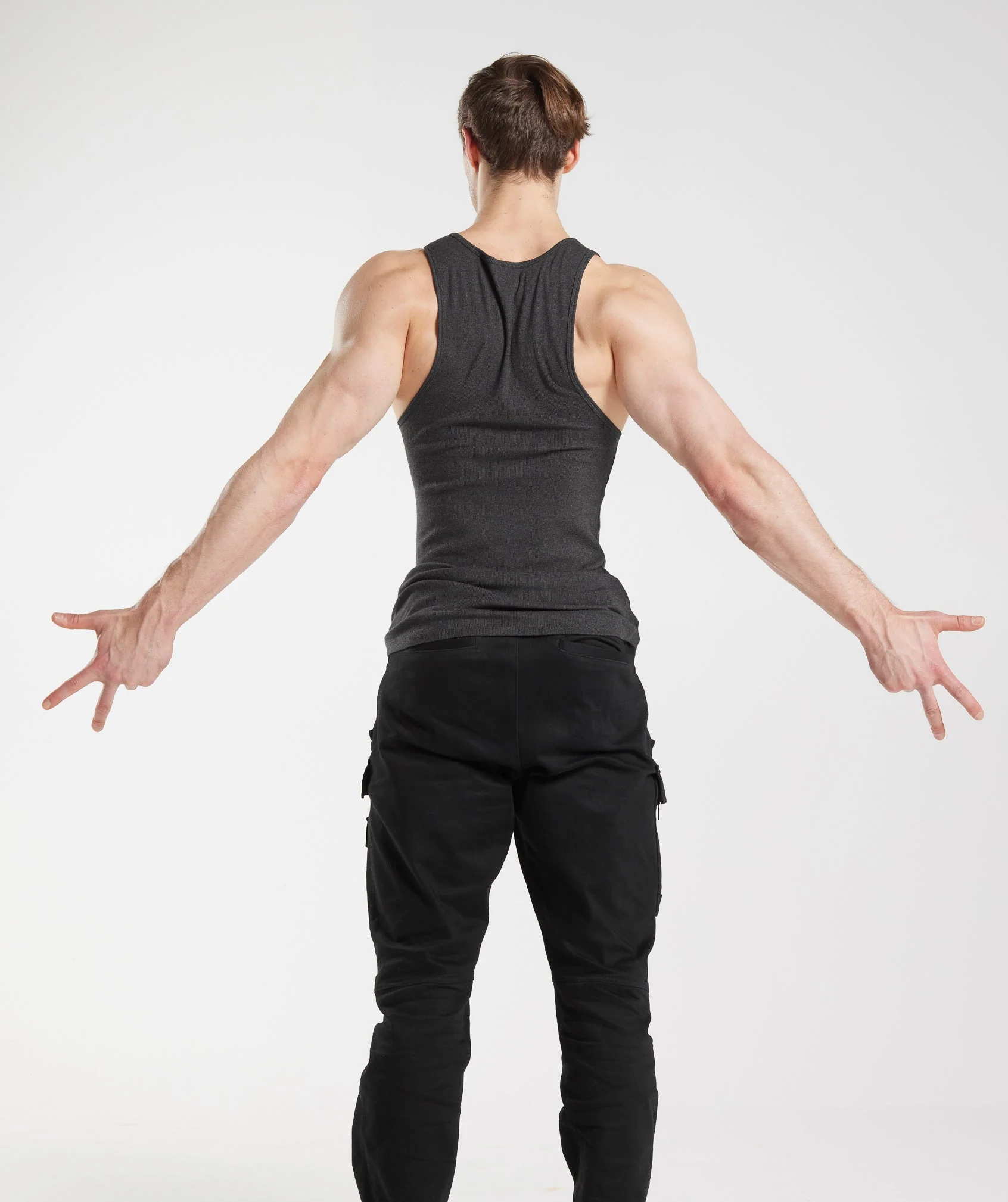 Gymshark GS x David Laid Tank - Black Core Marl - Image 2