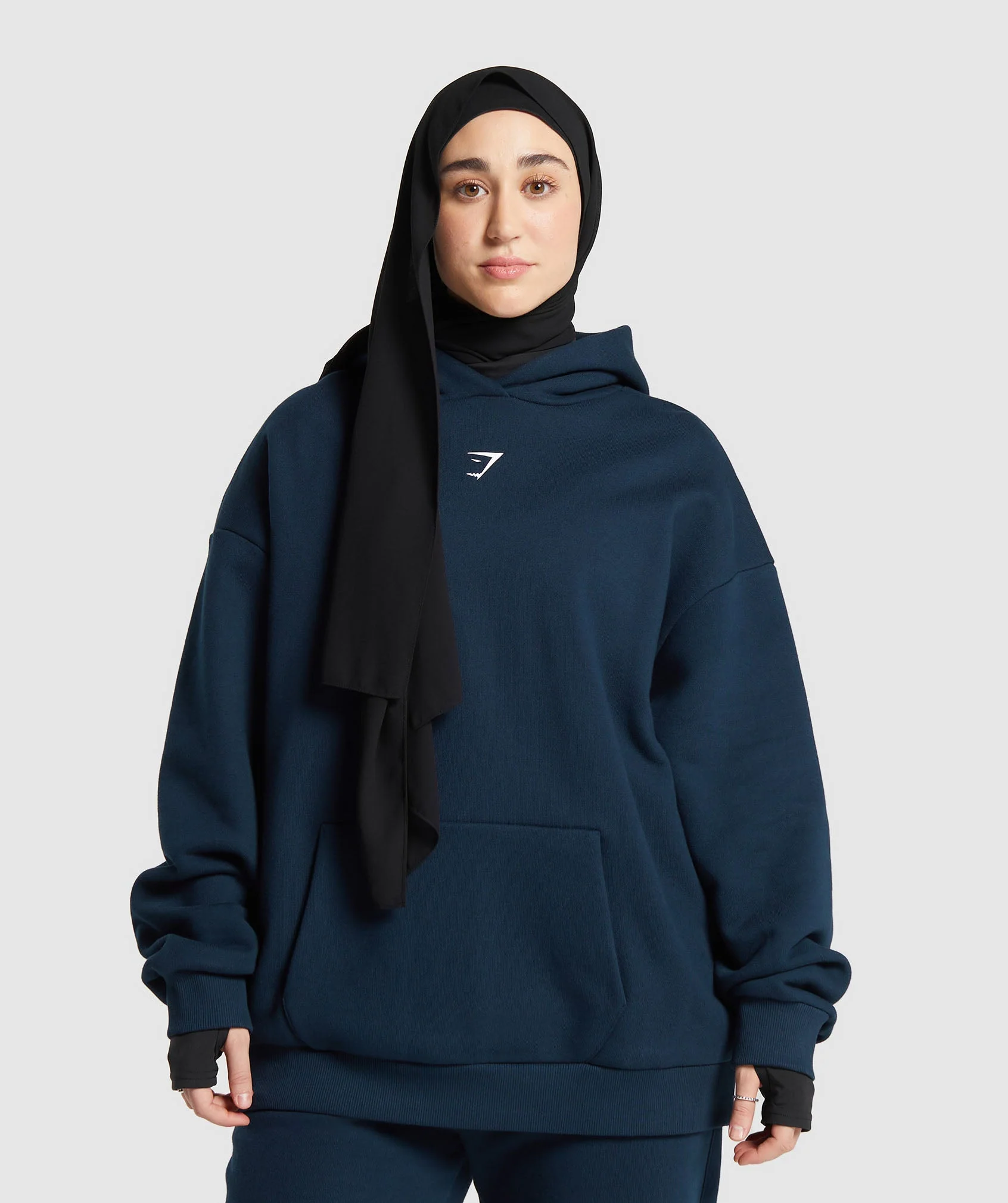 Gymshark X Leana Deeb Oversized Graphic Hoodie - Navy - Image 2