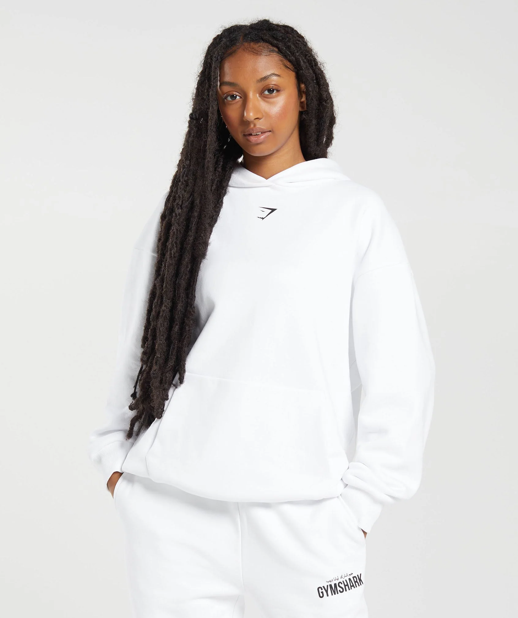Gymshark x Leana Deeb Oversized Hoodie - White