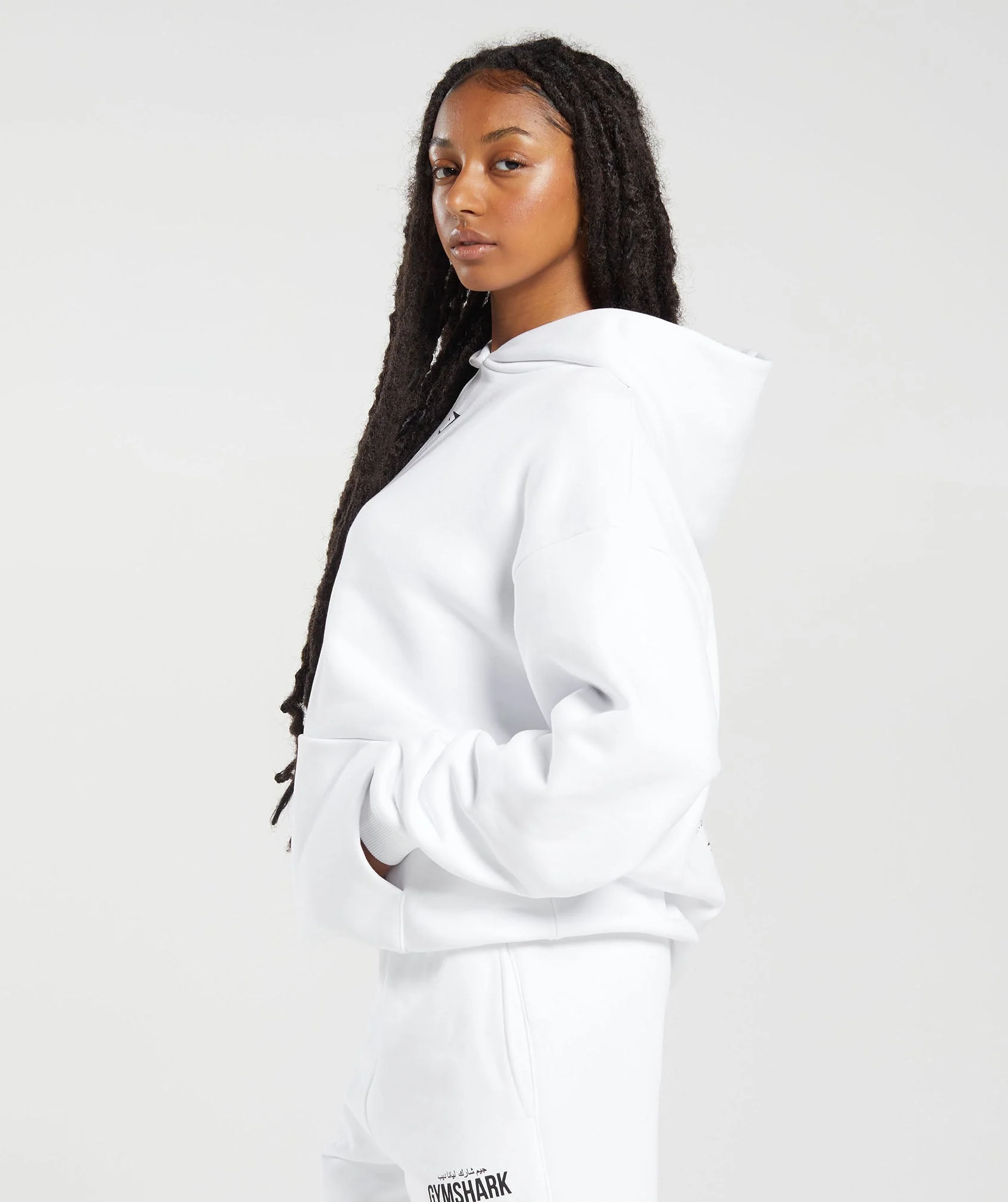 Gymshark x Leana Deeb Oversized Hoodie - White - Image 3
