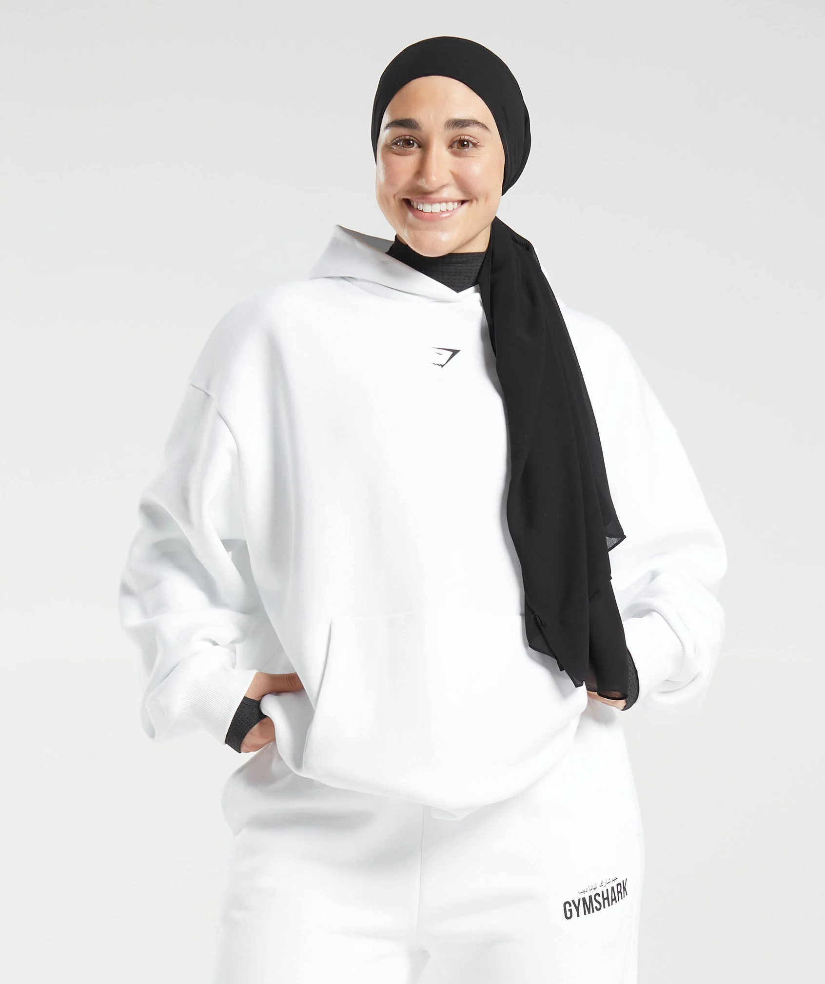 Gymshark x Leana Deeb Oversized Hoodie - White - Image 5