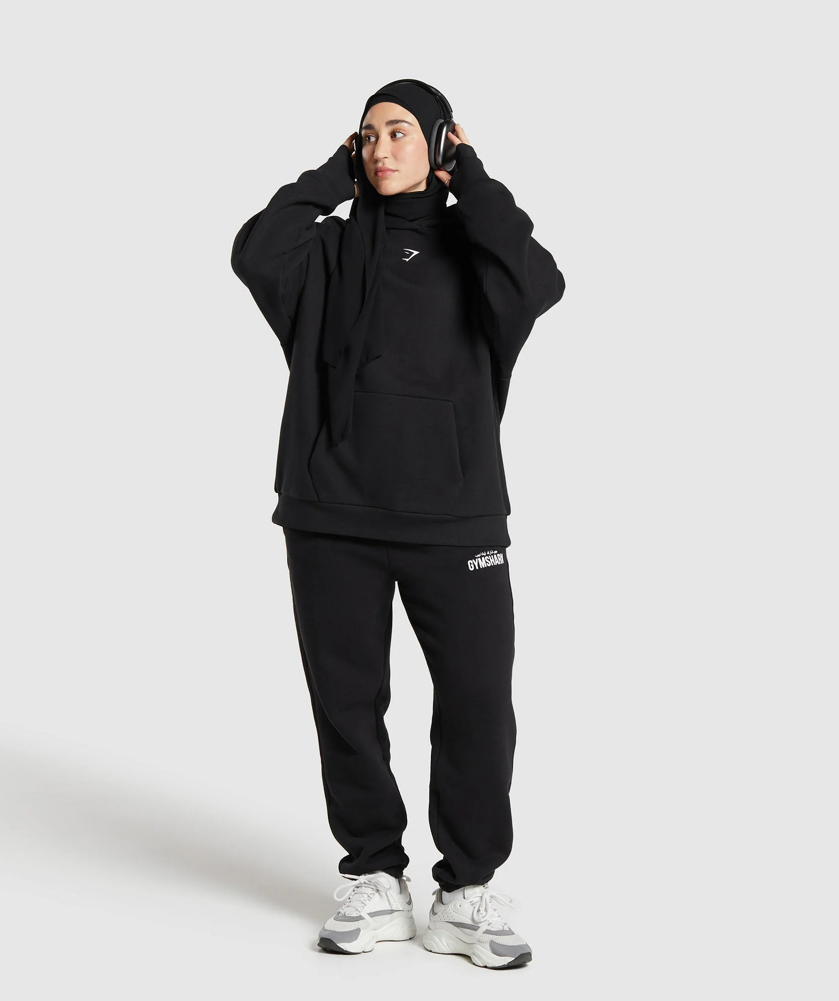 Gymshark X Leana Deeb Oversized Joggers - Black - Image 4