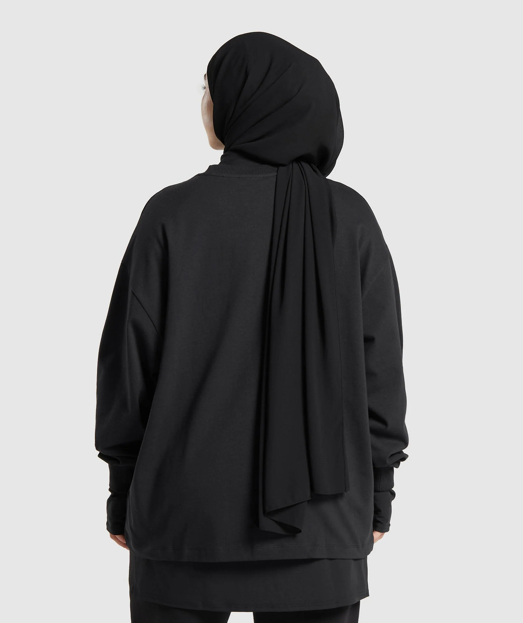 Gymshark X Leana Deeb Oversized Long Sleeve Top - Black - Image 2