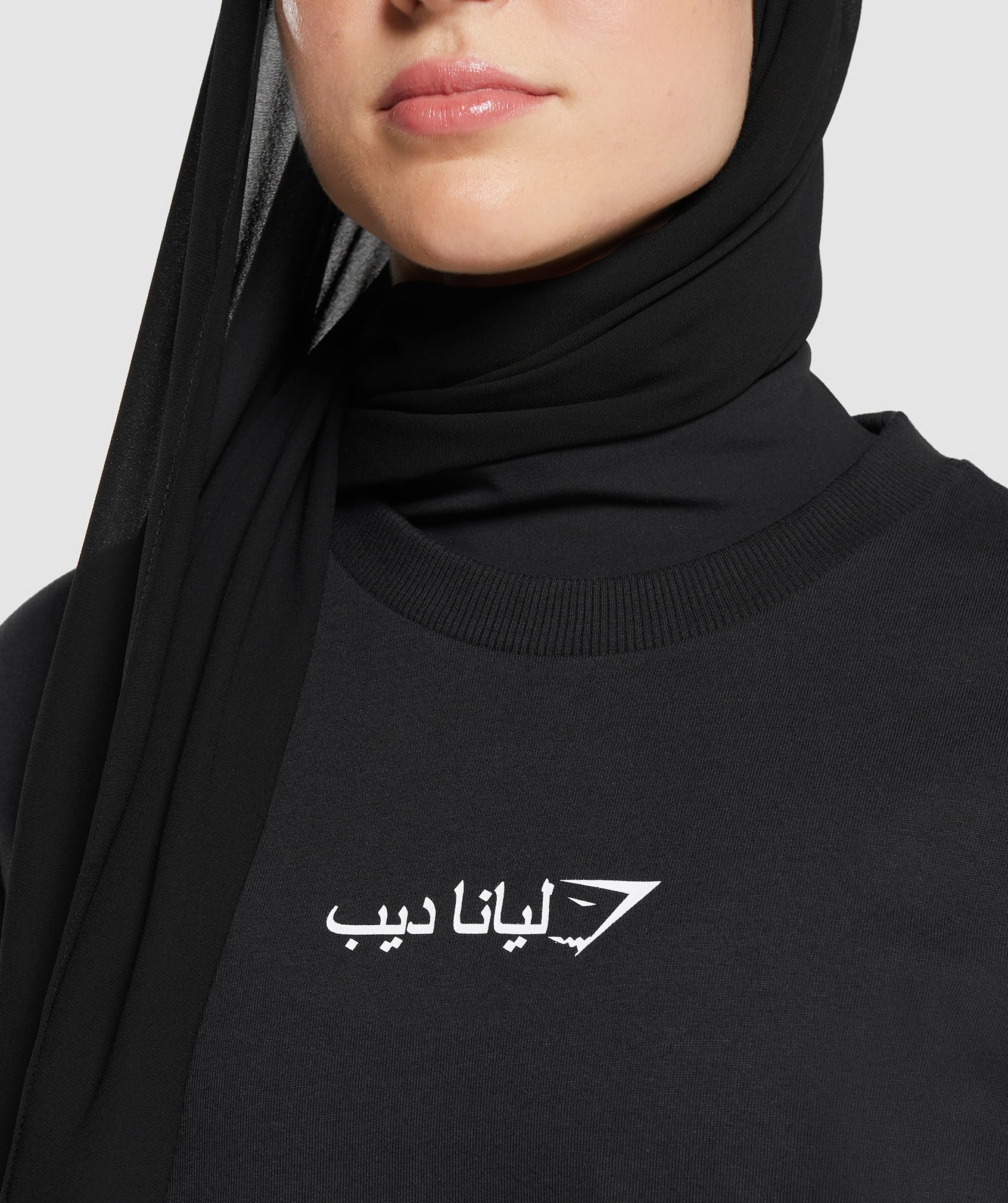 Gymshark X Leana Deeb Oversized Long Sleeve Top - Black - Image 5