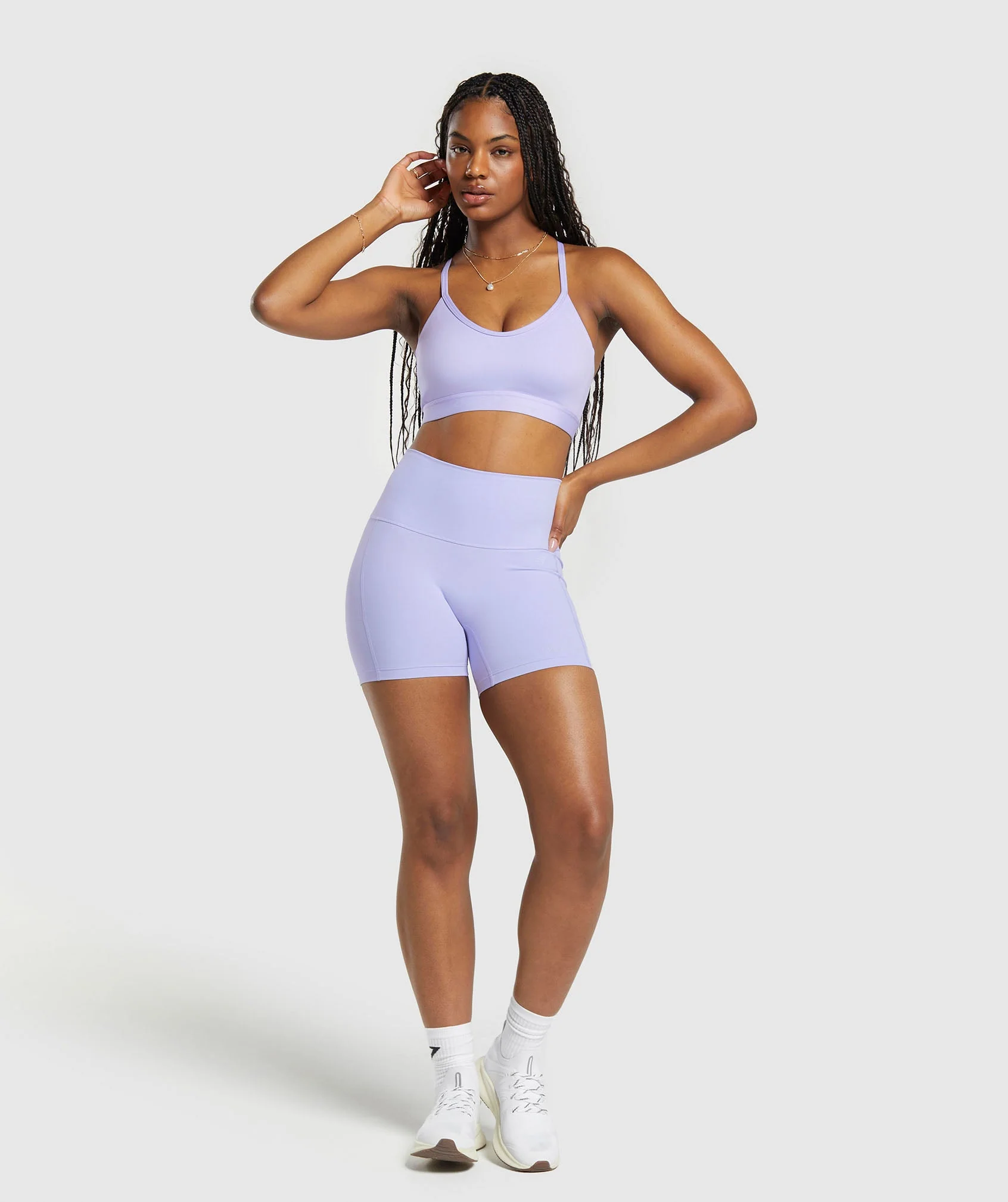 Gymshark LIBBY X GS Shorts - Powdered Lilac - Image 4