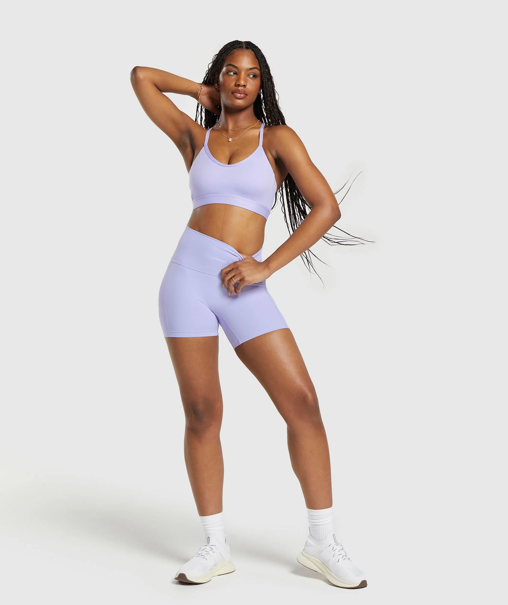 Libby X Gymshark Sports Bra - Powdered Lilac - Image 4