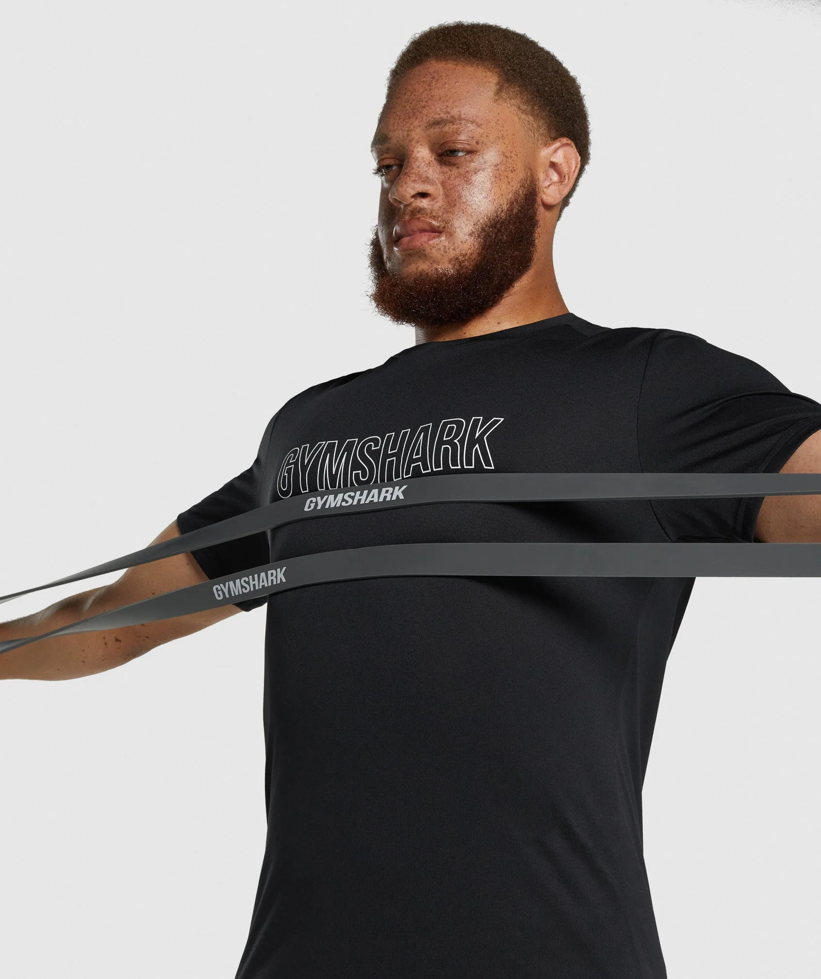 Gymshark 11kg to 36kg Resistance Band - Charcoal - Image 3