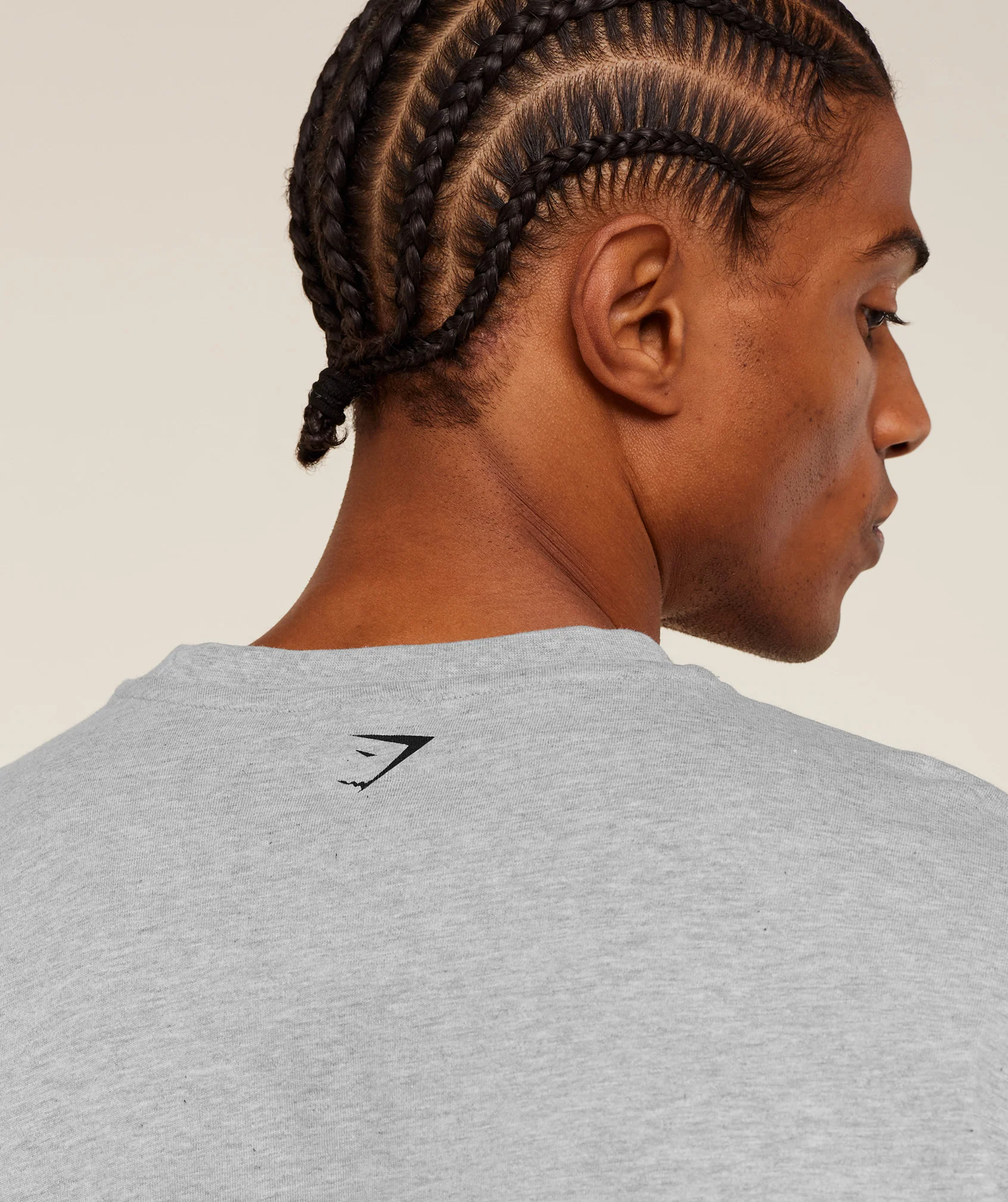 Gymshark 12 Graphic T-Shirt - Light Grey Core Marl - Image 6