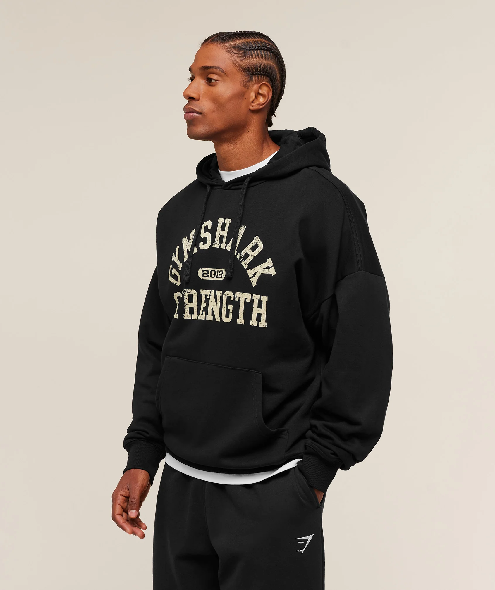 Gymshark 2012 Strength Hoodie - Black - Image 3
