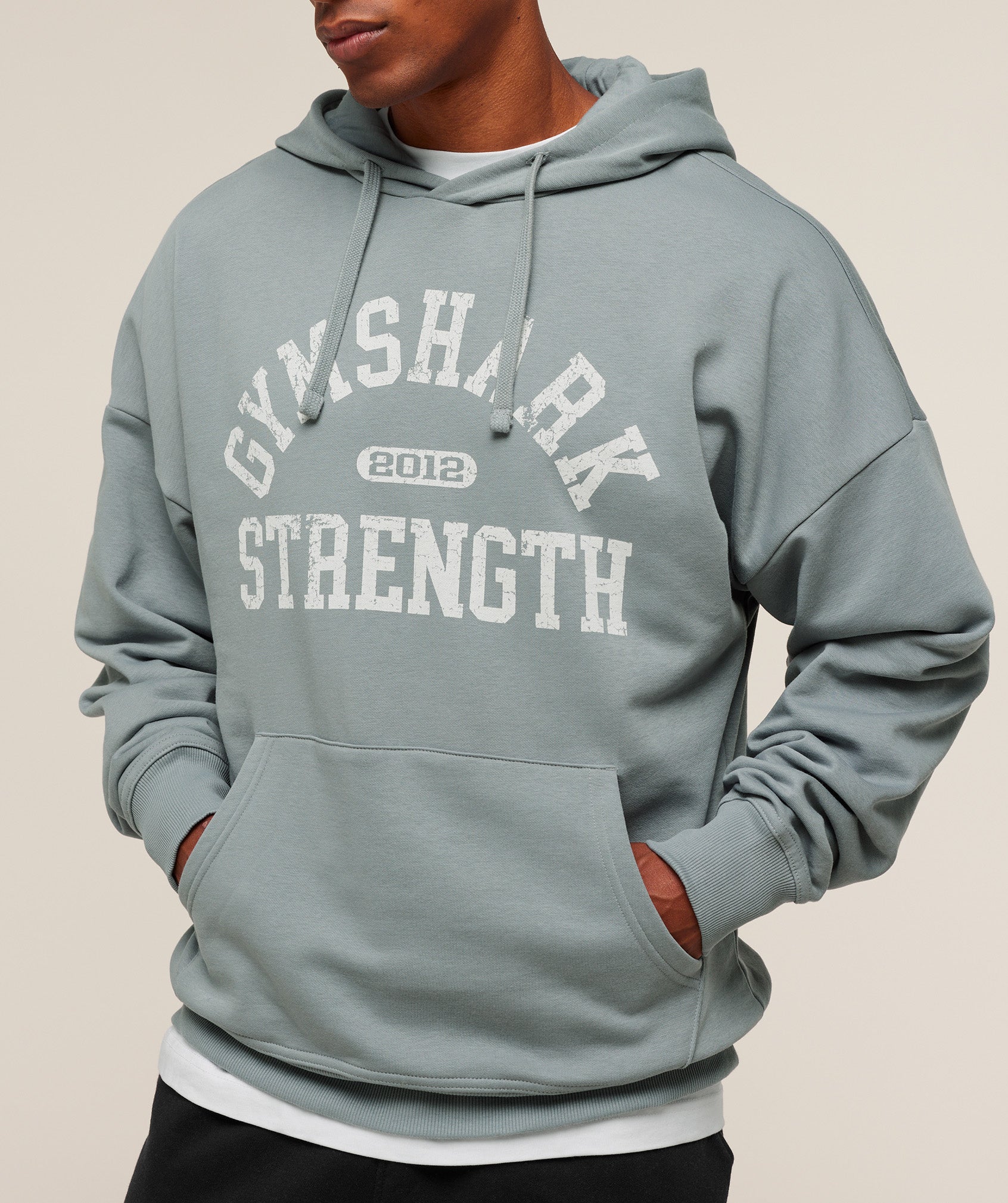Gymshark 2012 Strength Hoodie - Denim Grey - Image 4