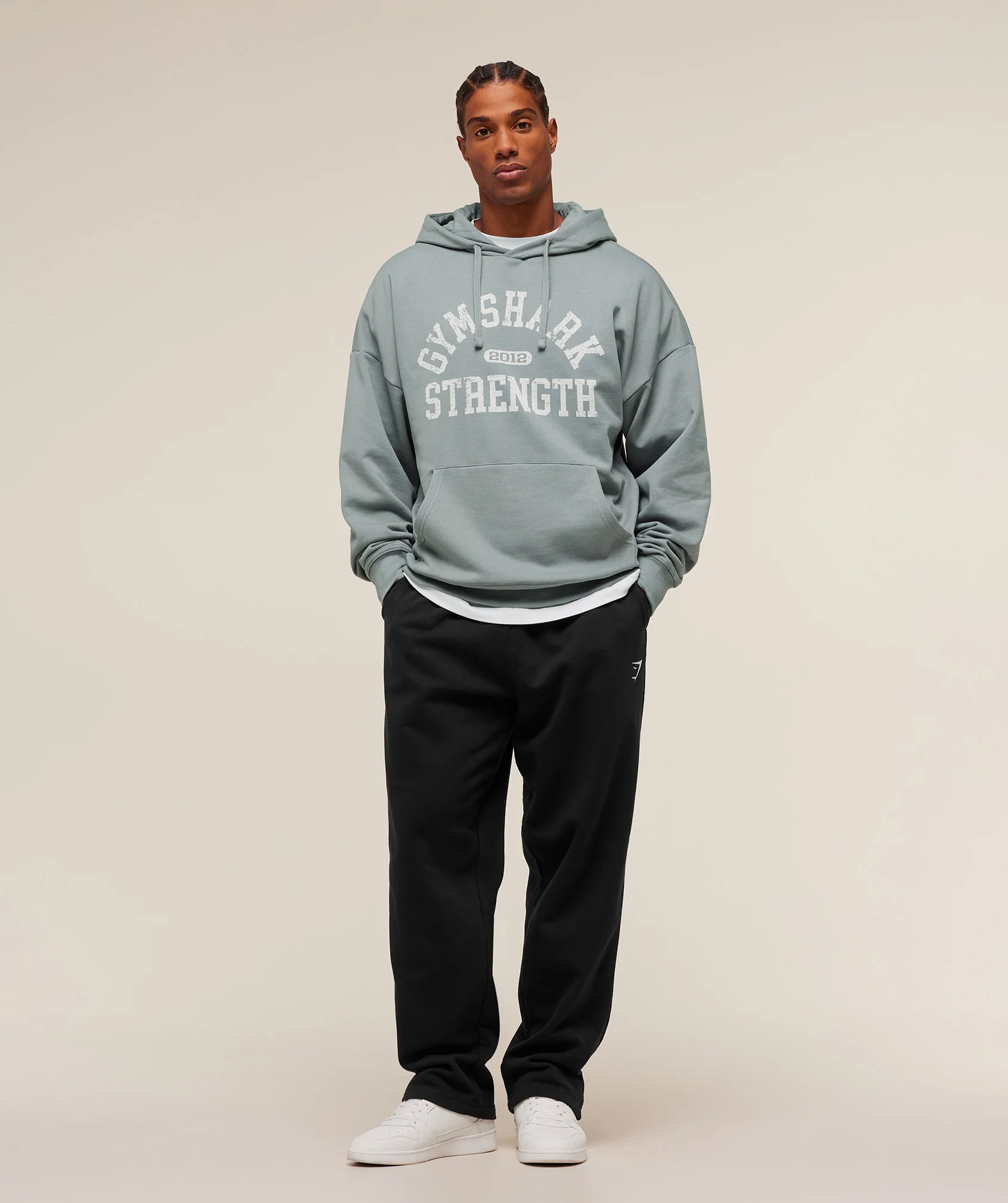 Gymshark 2012 Strength Hoodie - Denim Grey - Image 5