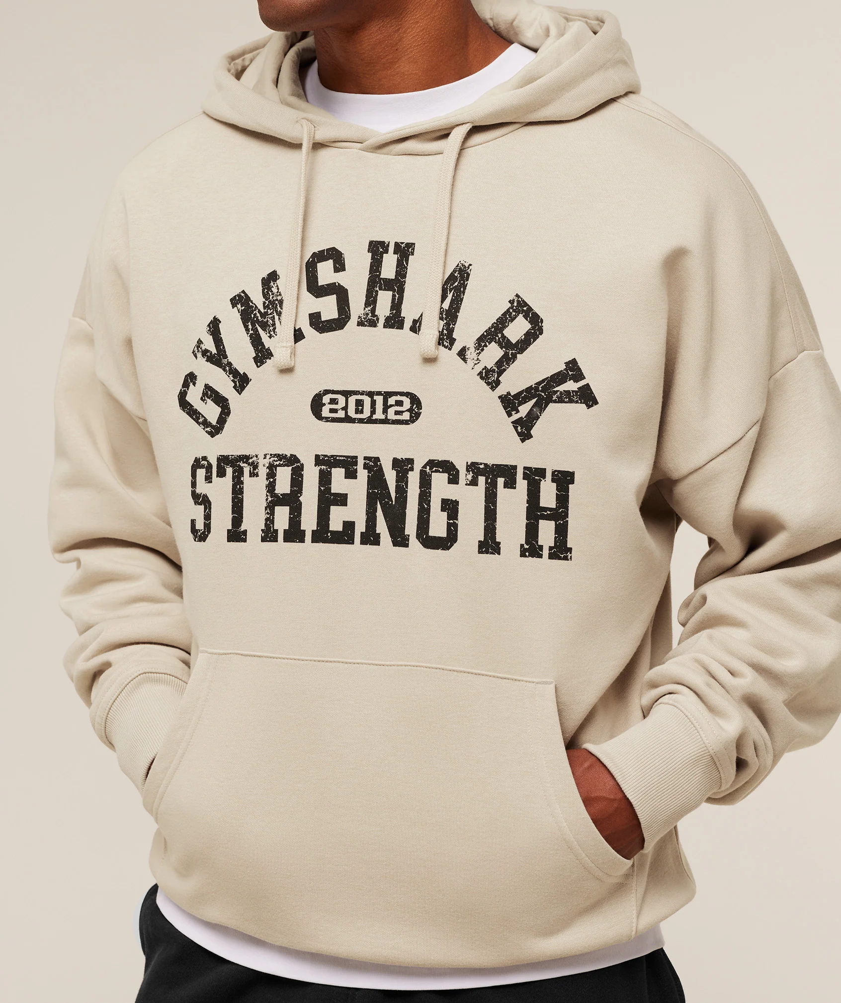 Gymshark 2012 Strength Hoodie - Pebble Grey - Image 4