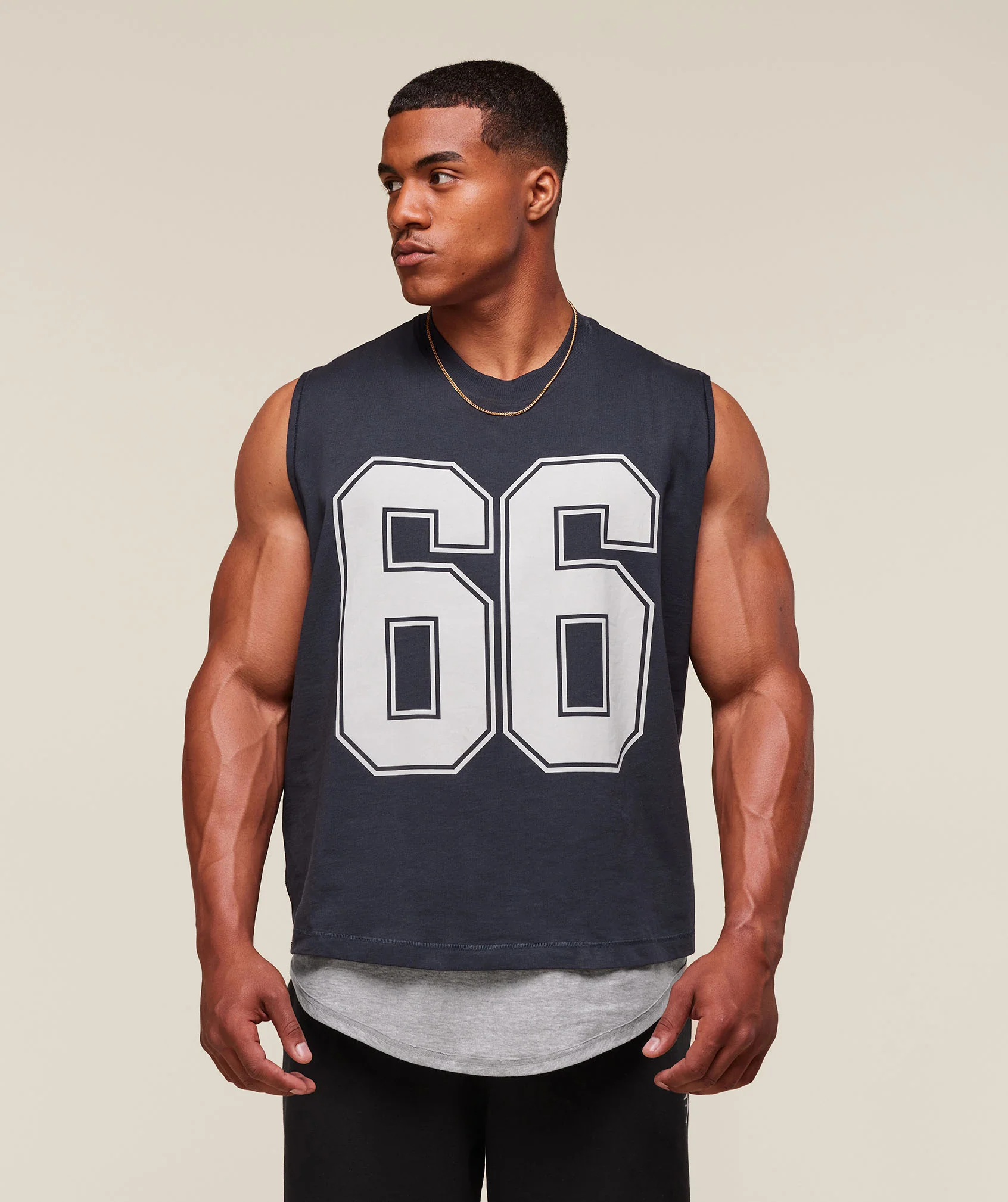 Gymshark GSLC 2in1 Reversible Tank - Light Grey Core Marl/Heavy Blue - Image 5