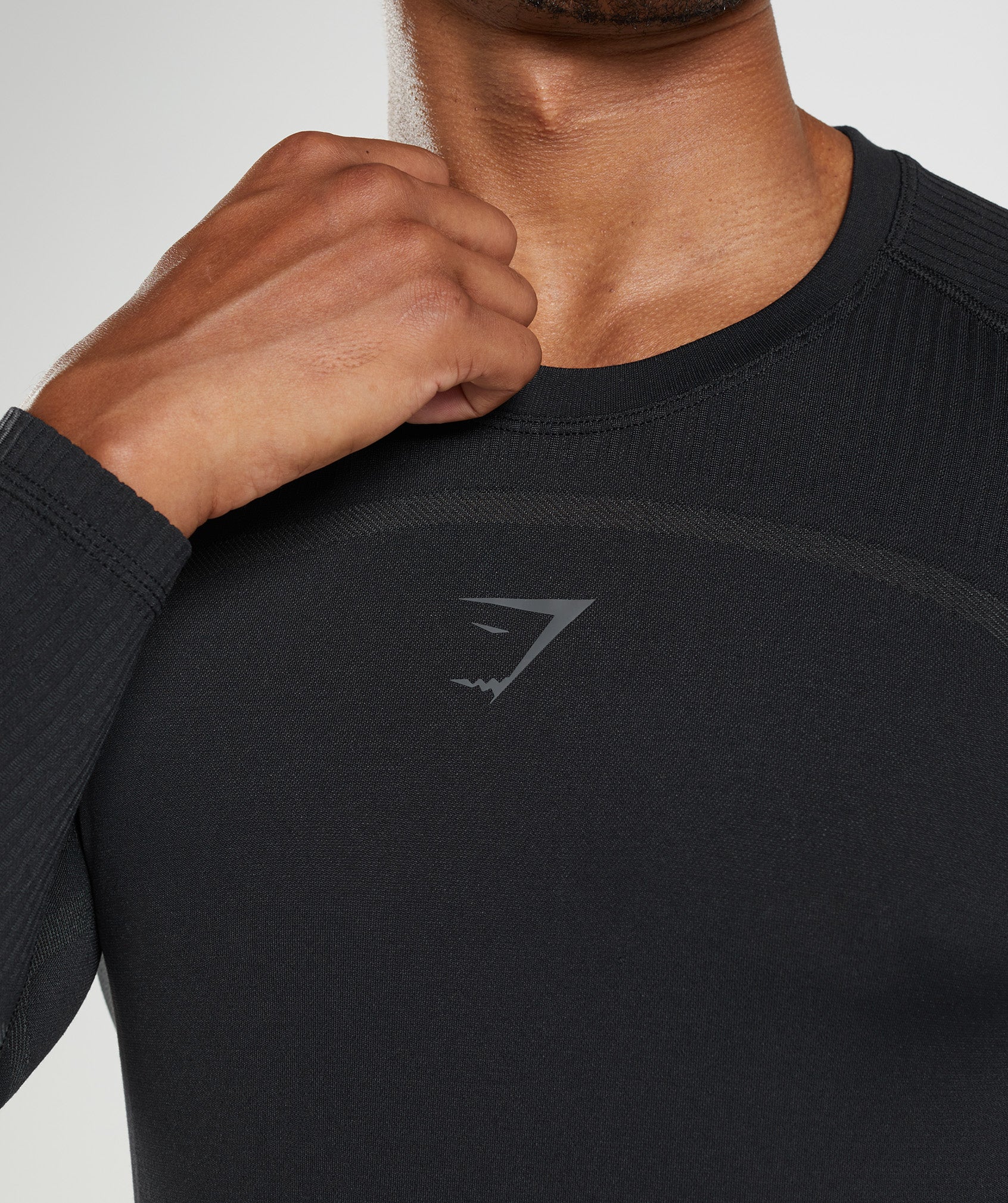 Gymshark 315 Long Sleeve T-Shirt - Black - Image 6