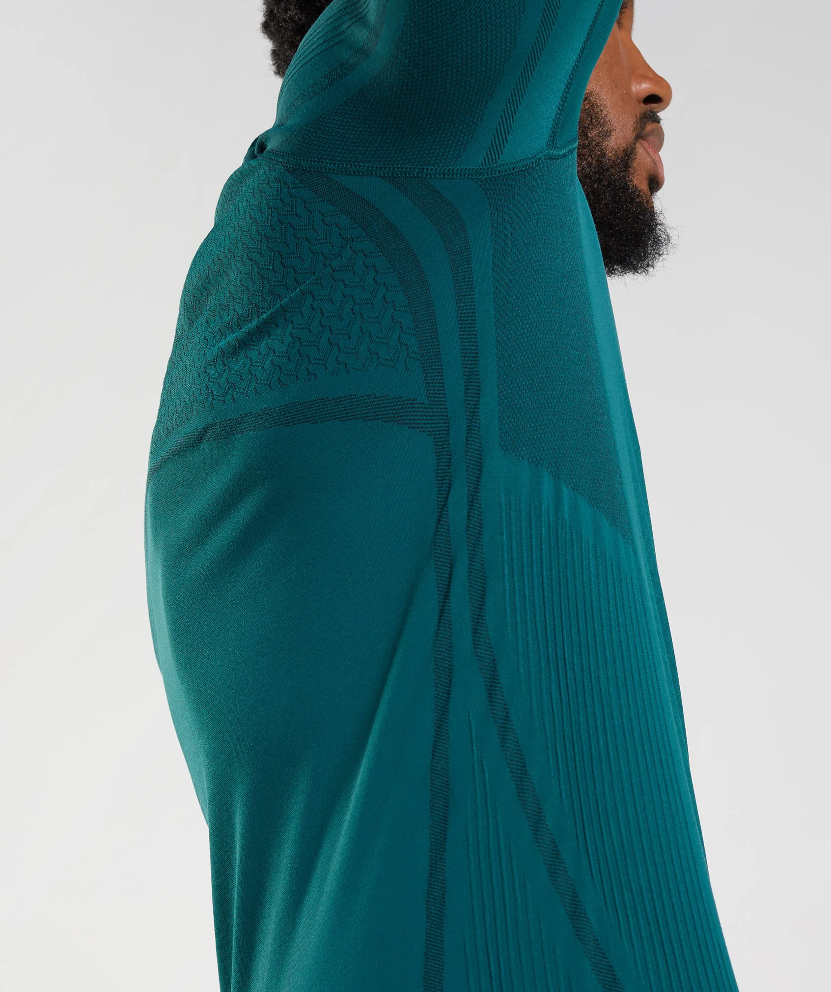Gymshark 315 LS Seamless T-Shirt - Winter Teal/Black - Image 3