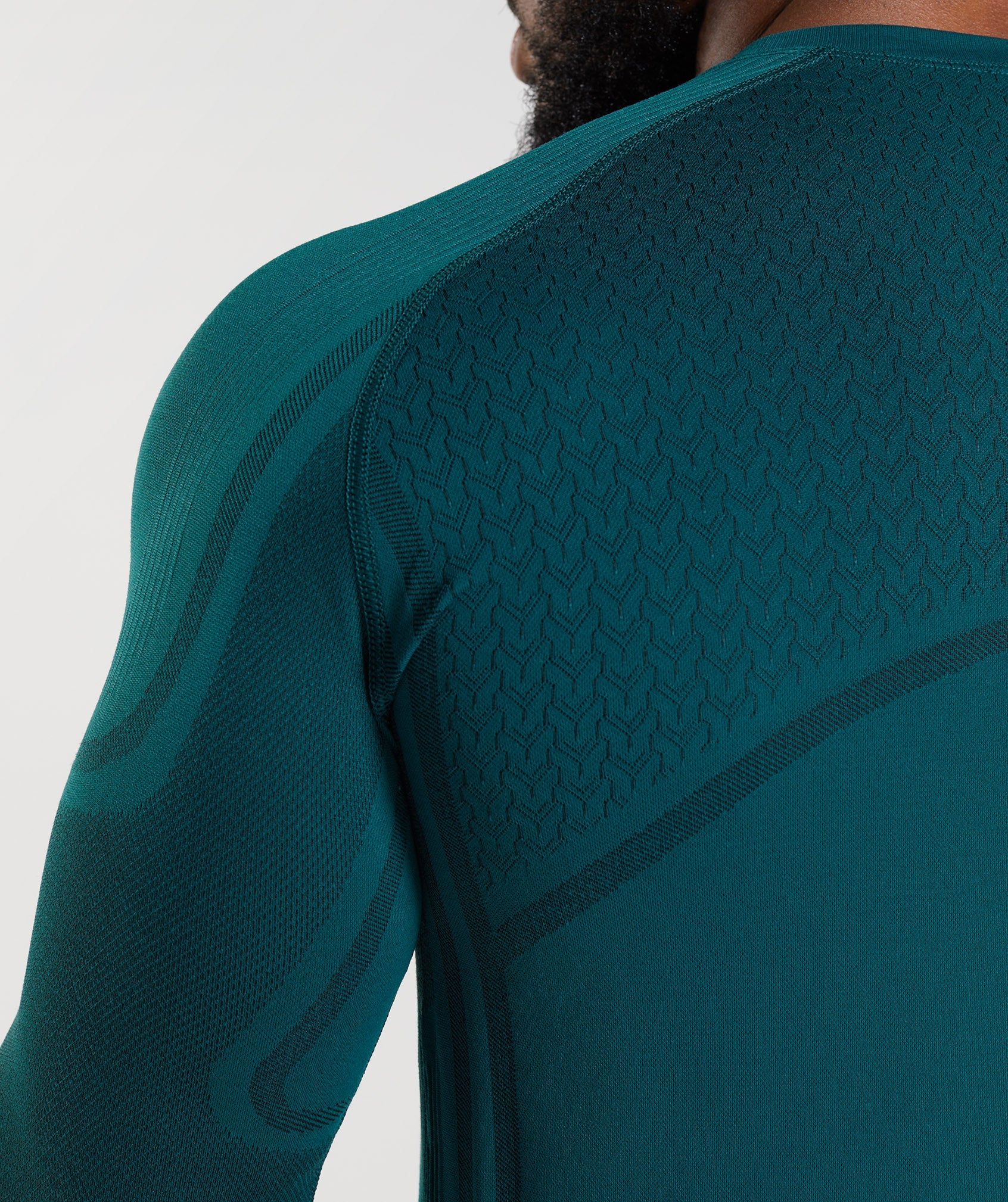 Gymshark 315 LS Seamless T-Shirt - Winter Teal/Black - Image 6