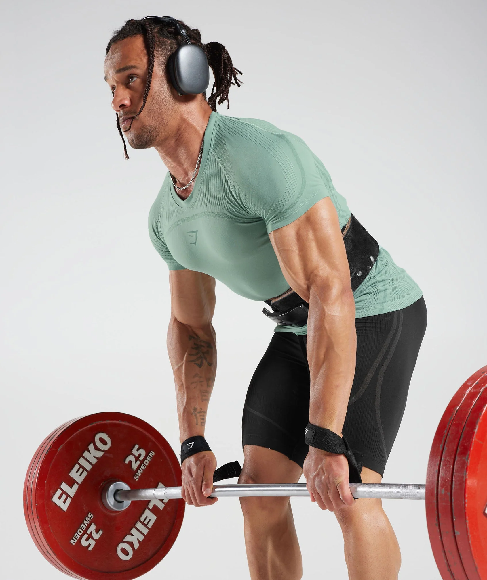 Gymshark 315 Seamless T-Shirt - Frost Teal/Ink Teal - Image 4