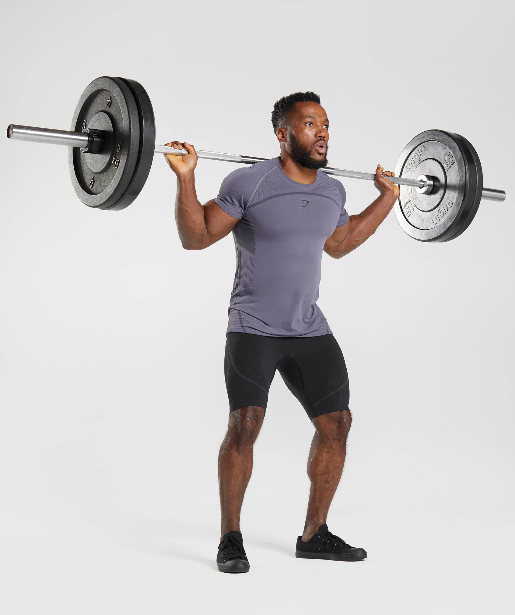 Gymshark 315 Seamless T-Shirt - Mercury Purple/Black - Image 4