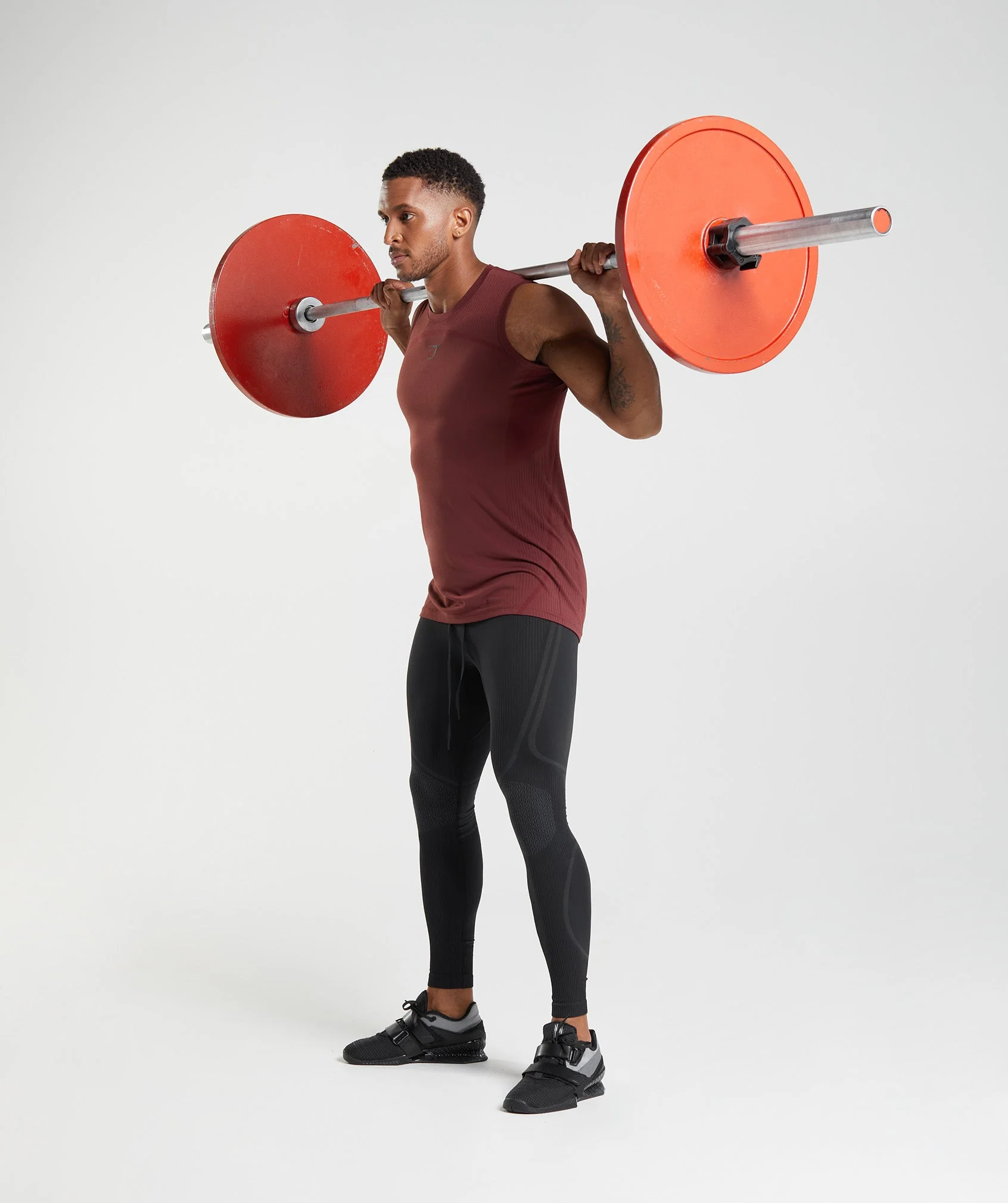 Gymshark 315 Seamless Tights - Black/Charcoal Grey - Image 4