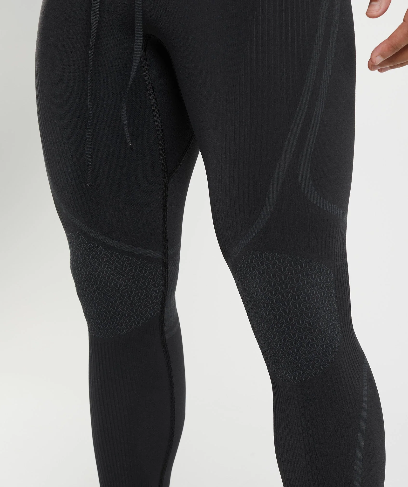 Gymshark 315 Seamless Tights - Black/Charcoal Grey - Image 5
