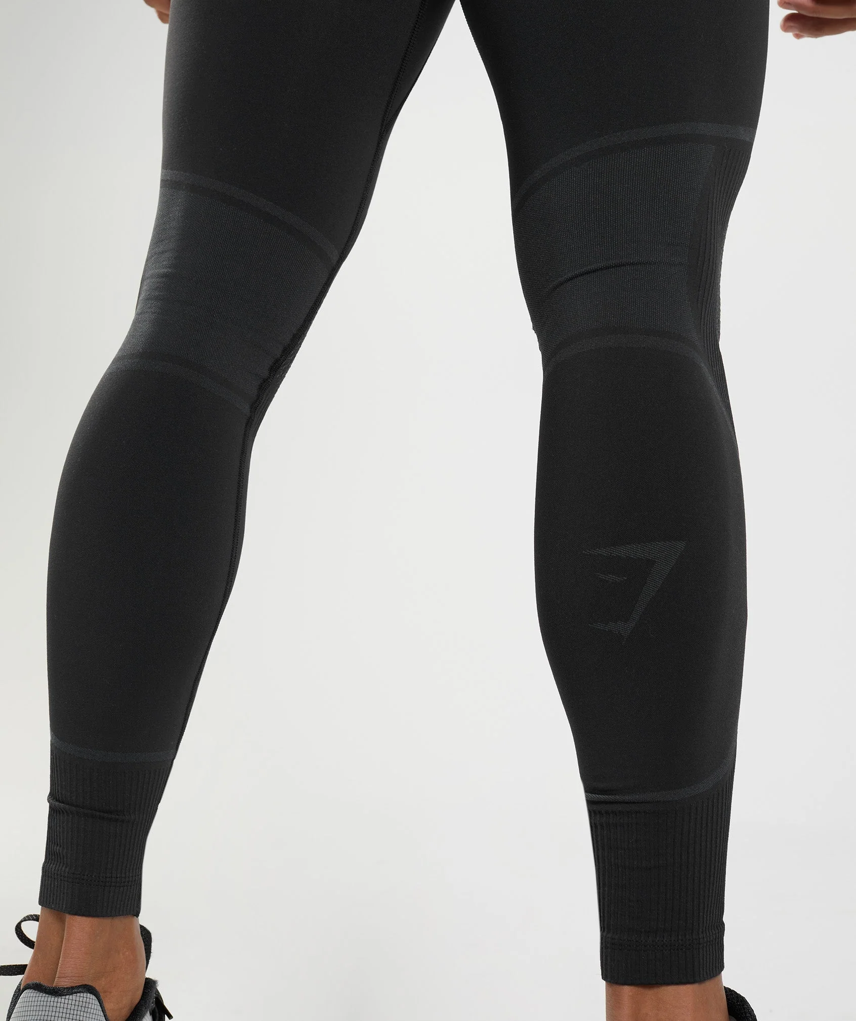 Gymshark 315 Seamless Tights - Black/Charcoal Grey - Image 6