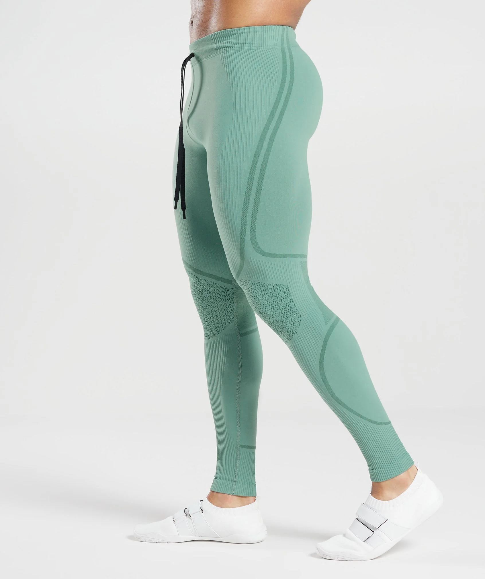 Gymshark 315 Seamless Tights - Ink Teal/Jewel Green - Image 3