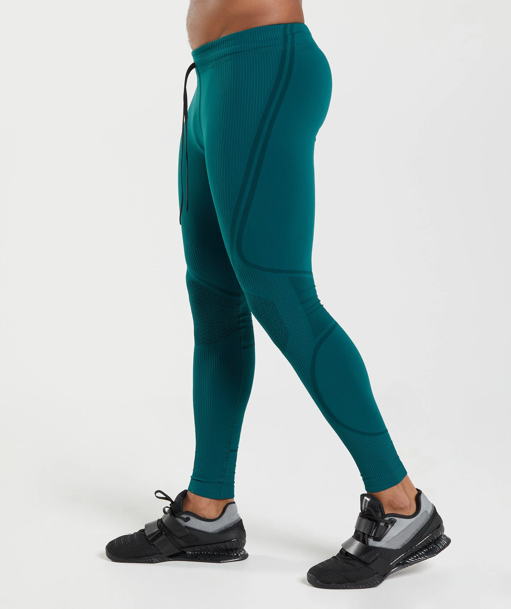 Gymshark 315 Seamless Tights - Winter Teal/Black - Image 3