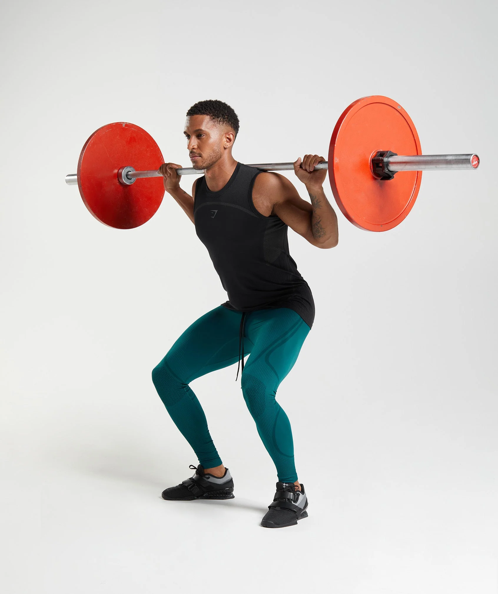 Gymshark 315 Seamless Tights - Winter Teal/Black - Image 4