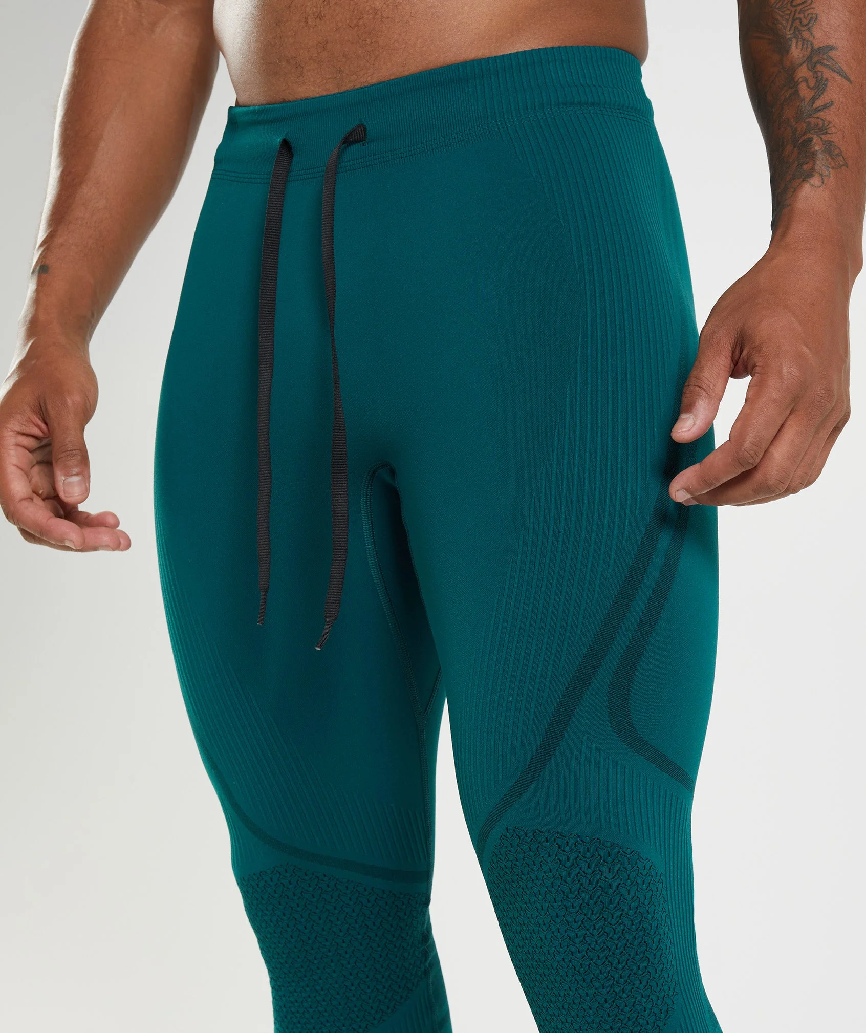 Gymshark 315 Seamless Tights - Winter Teal/Black - Image 5