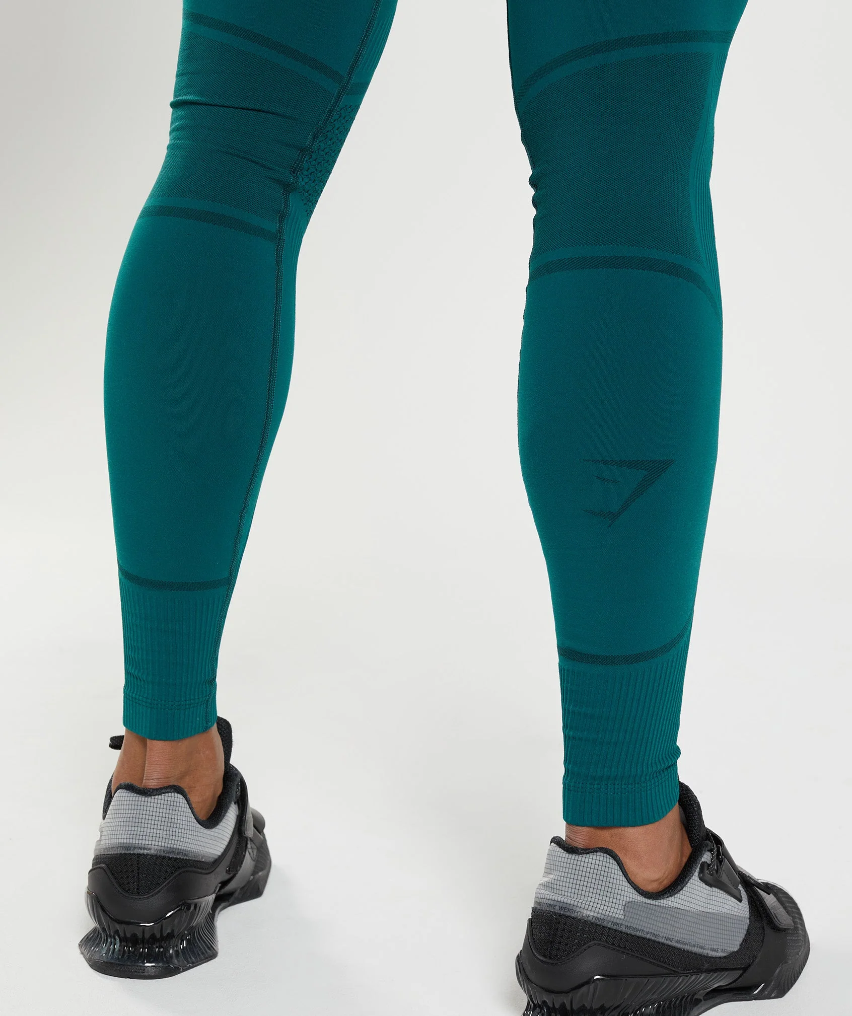 Gymshark 315 Seamless Tights - Winter Teal/Black - Image 6
