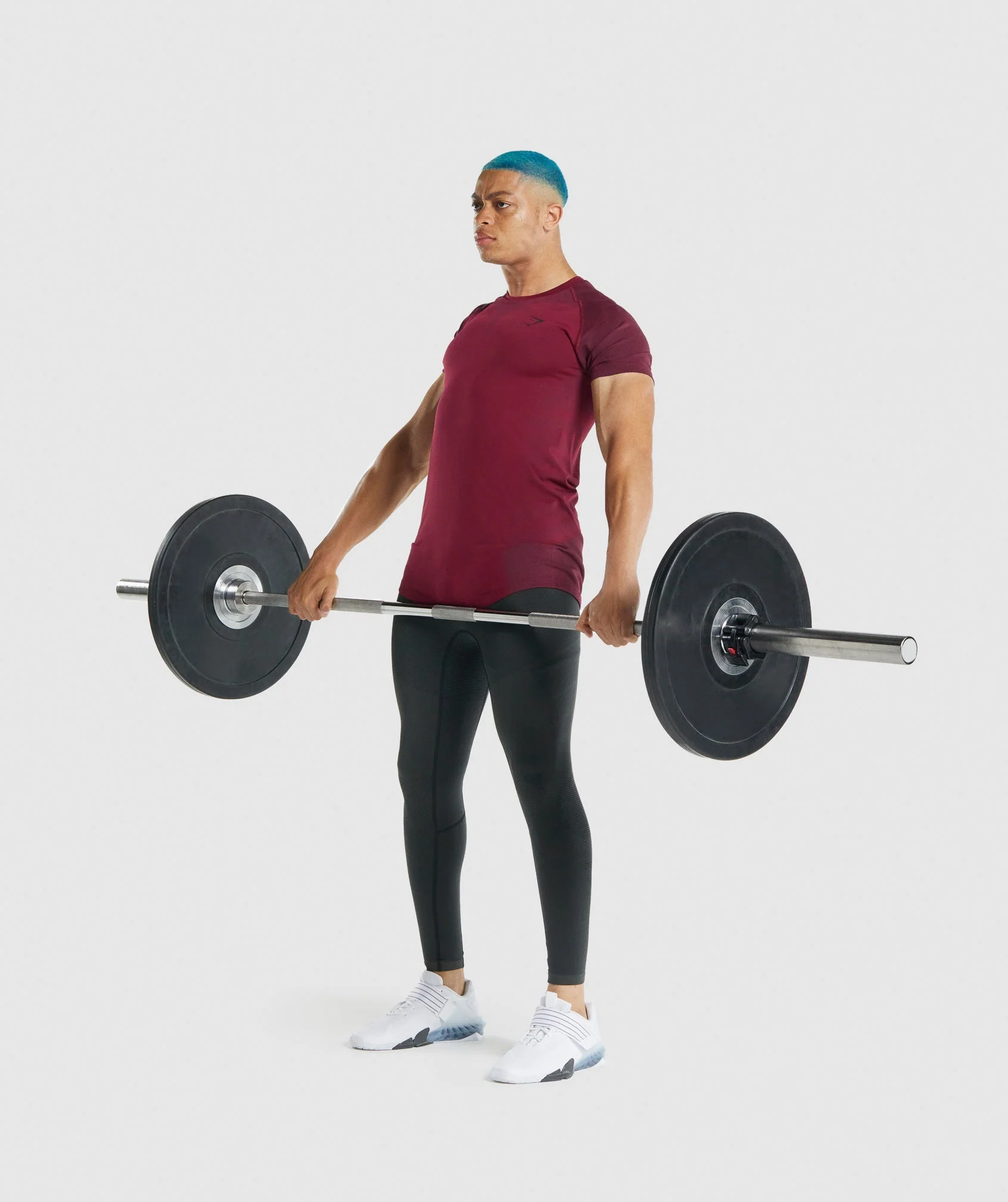 Gymshark 315 T-Shirt - Burgundy - Image 3