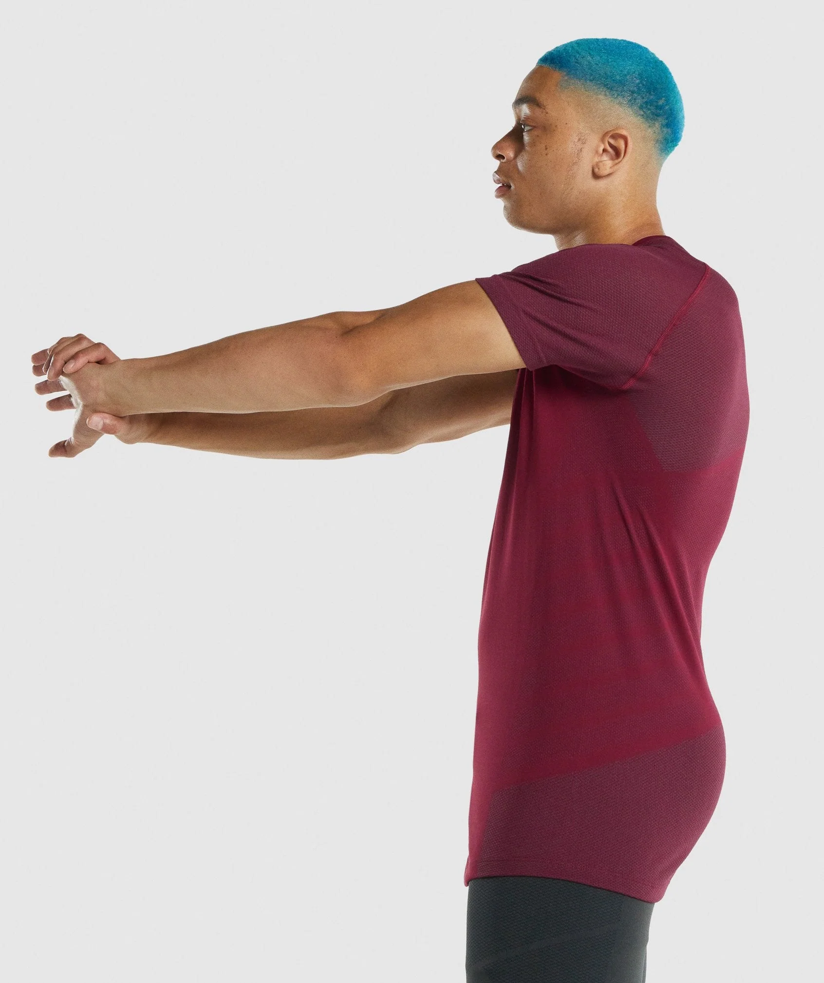 Gymshark 315 T-Shirt - Burgundy - Image 4