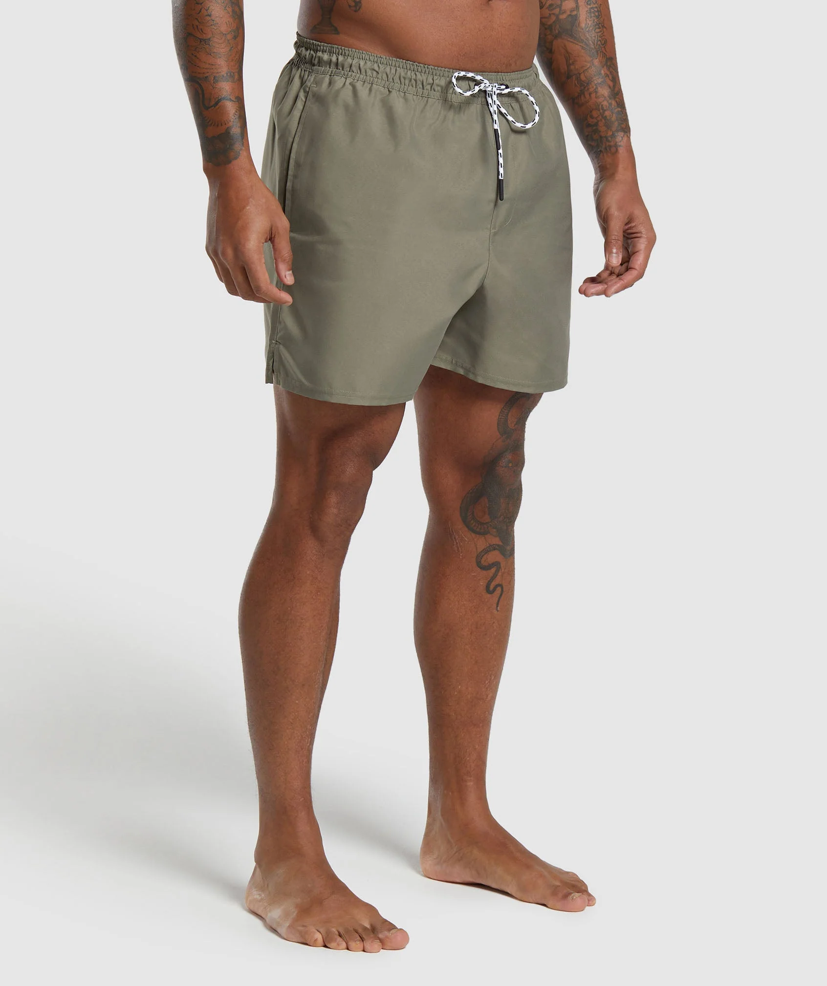 Gymshark 5" Swim Shorts - Utility Green - Image 3